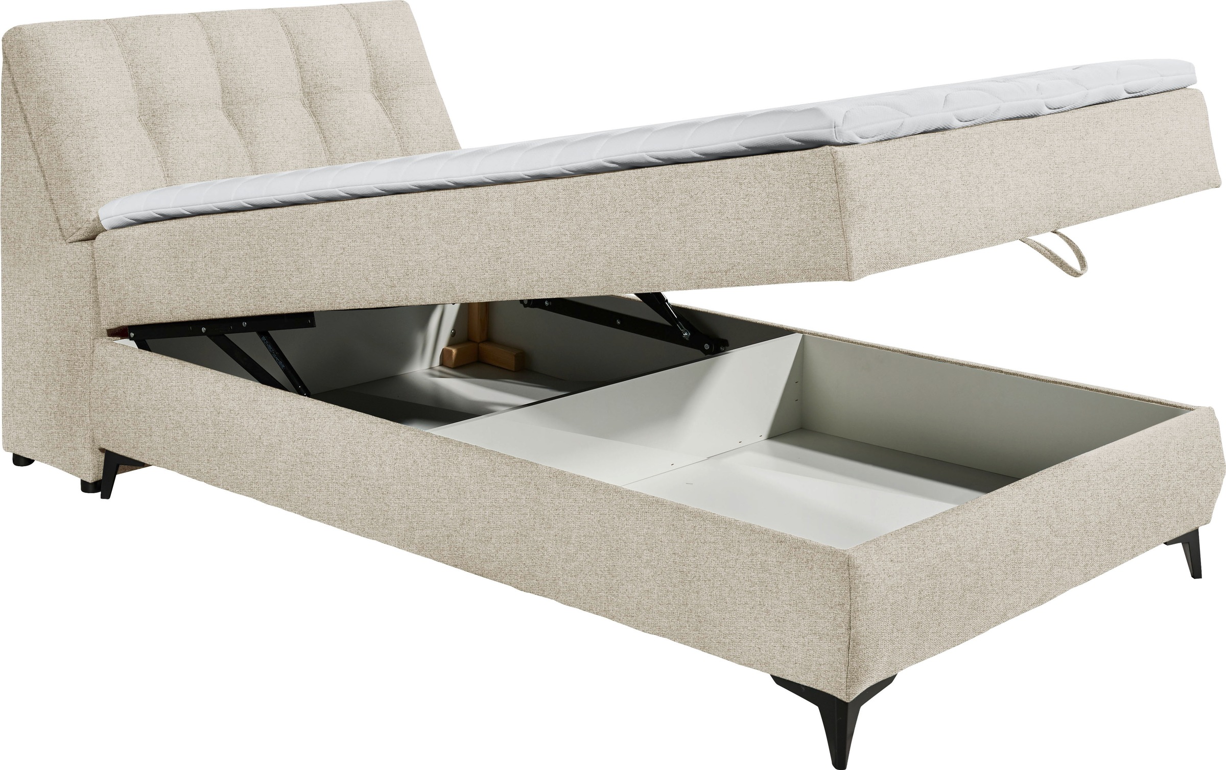 ED EXCITING DESIGN Boxbett »Atlantis«, mit Bettkasten und Stauraum im Kopfteil