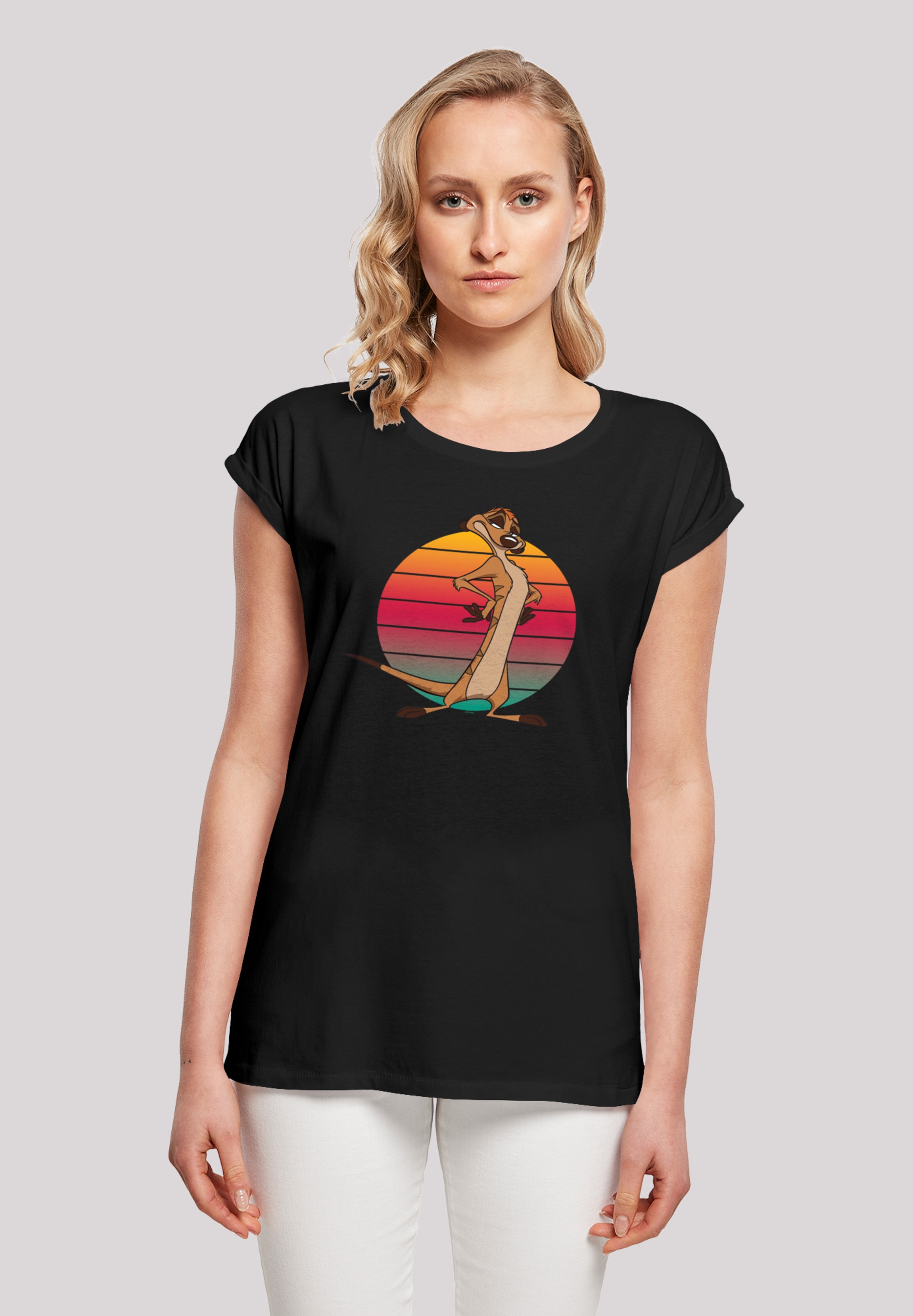 F4NT4STIC T-Shirt "Disney König der Löwen Timon Sunset", Print