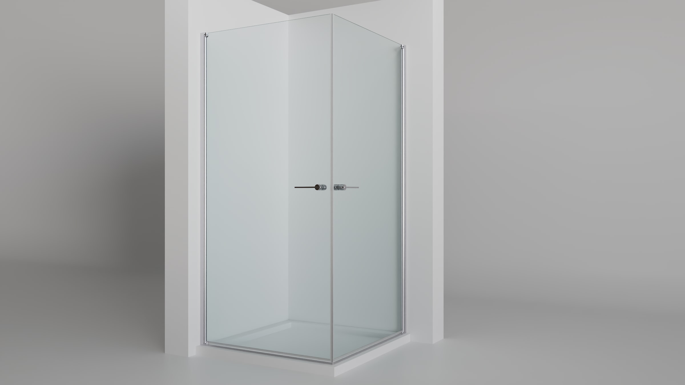 welltime Eckdusche »Firenze« mit variablem Verstellbereich, Duschabtrennung mit Schiebetüren