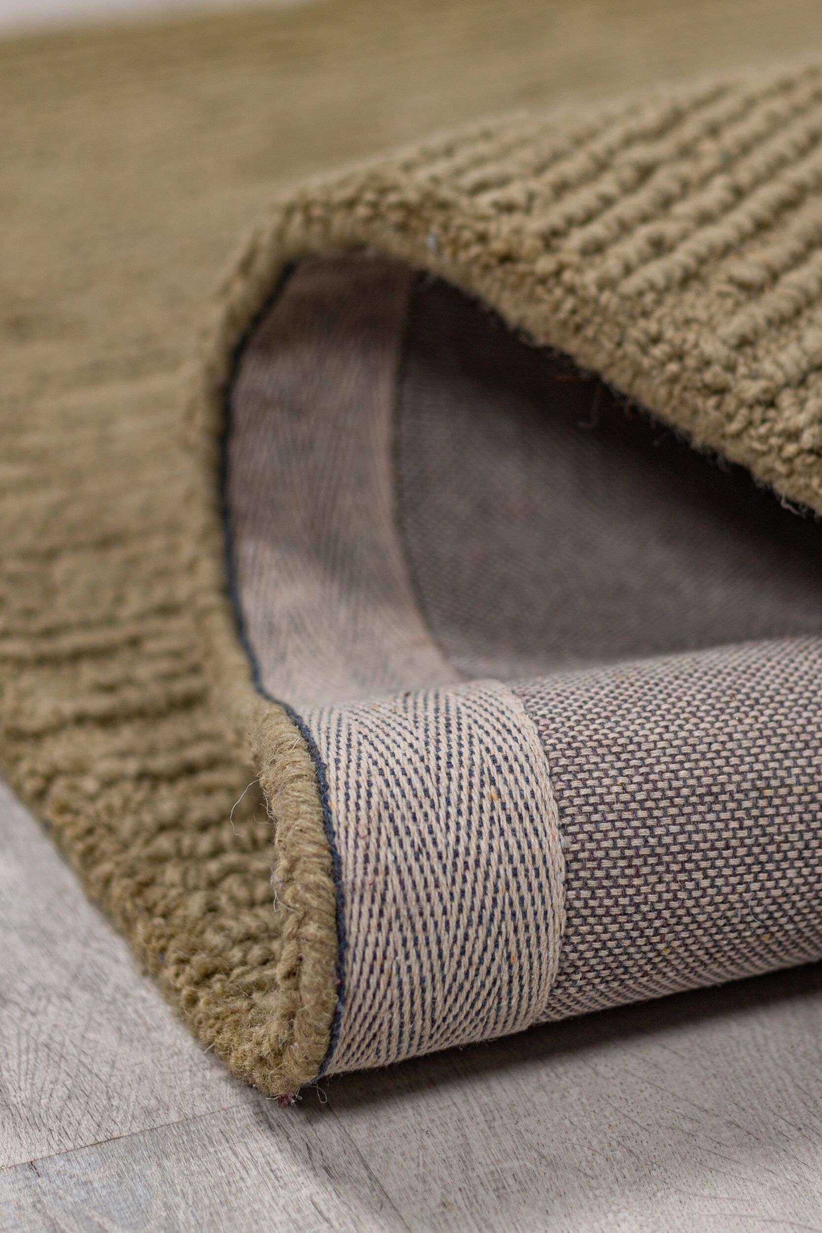 Thumbnail - FLAIR RUGS Wollteppich "Harris Boucle" rechteckig 12 mm Höhe handgefertigt