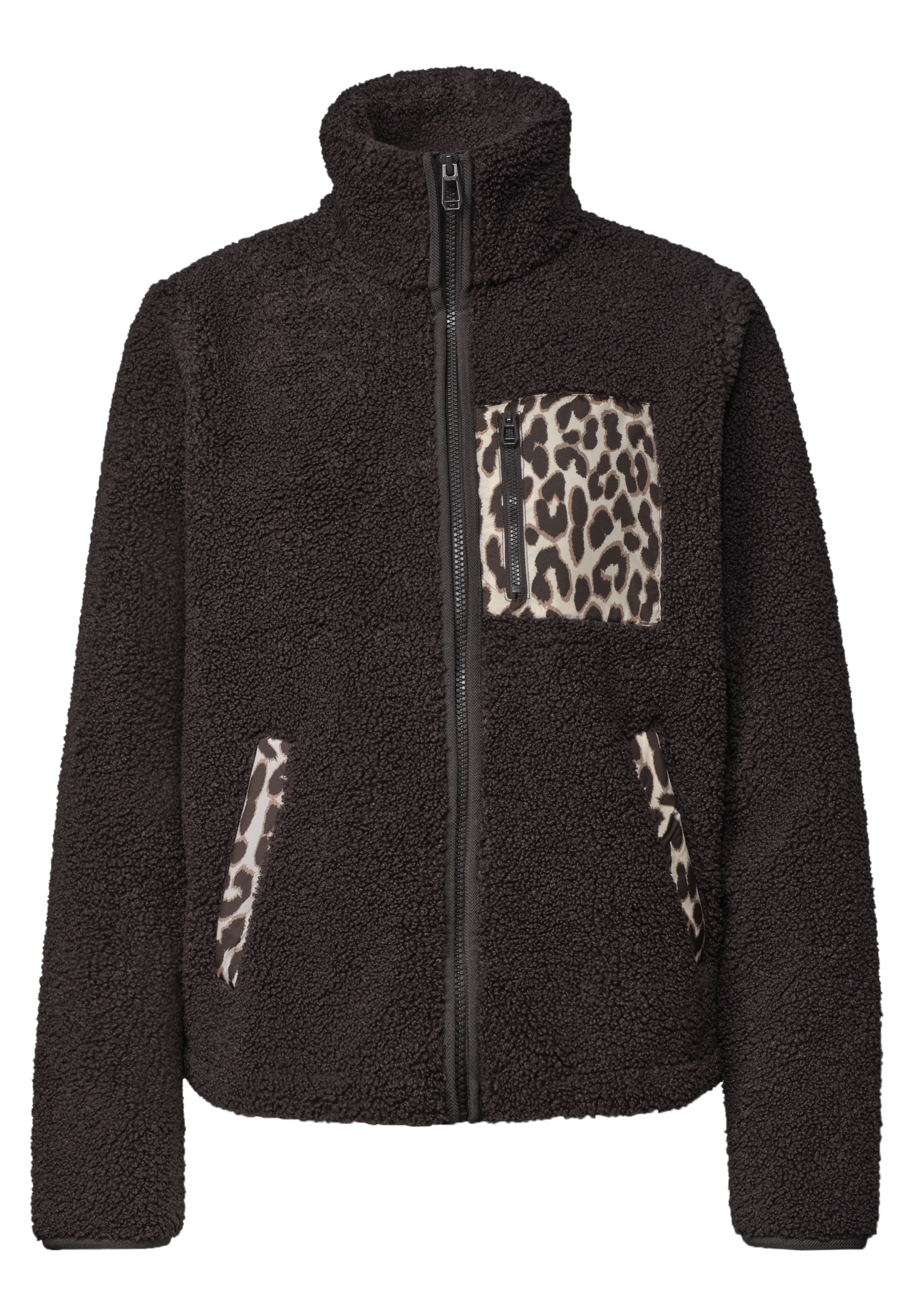 STREET ONE STUDIO Kurzjacke ohne Kapuze mit Leomuster