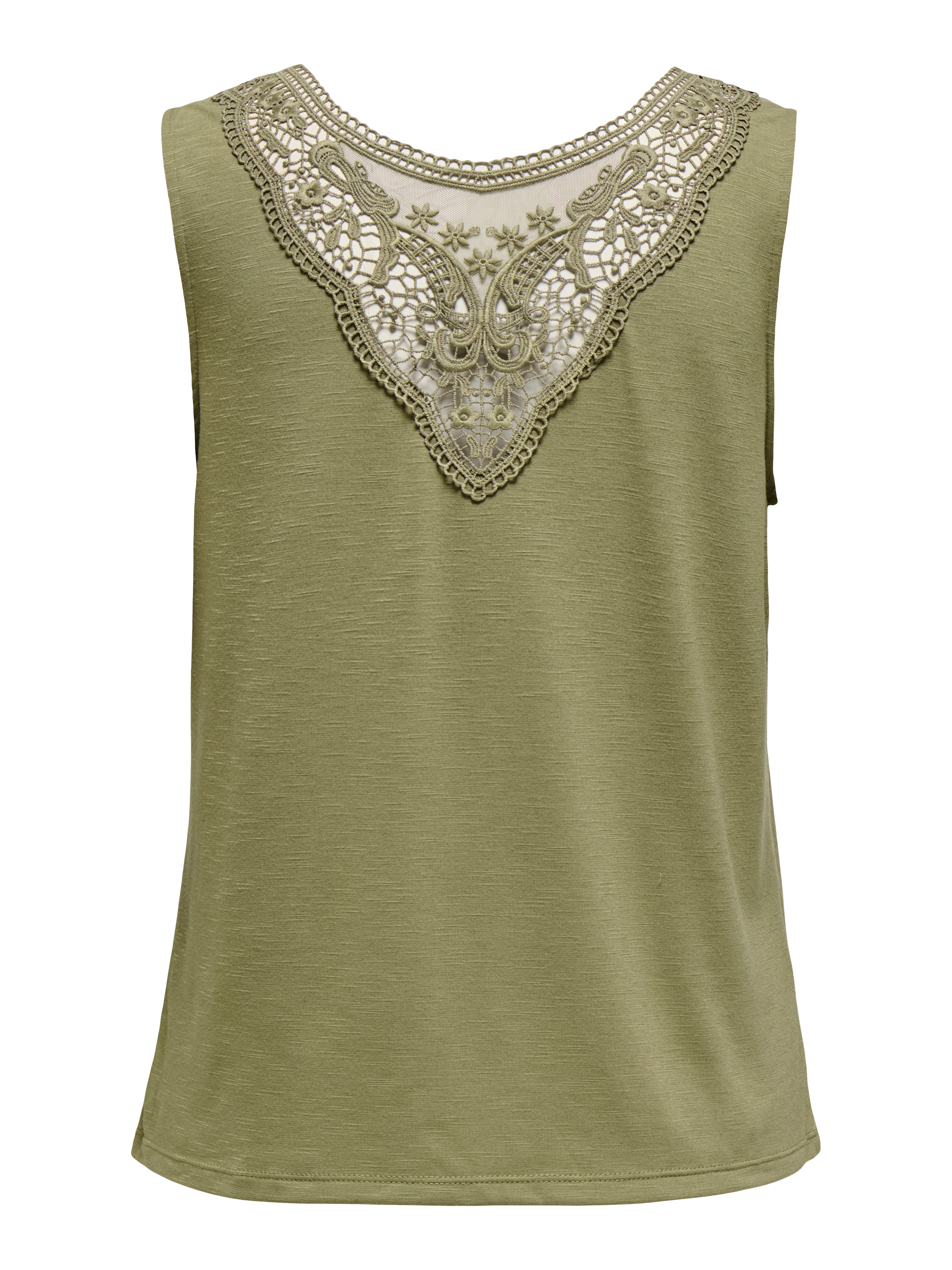 ONLY Spitzentop »ONLFREDA S/L U-NECK MIX TOP BOX JRS«
