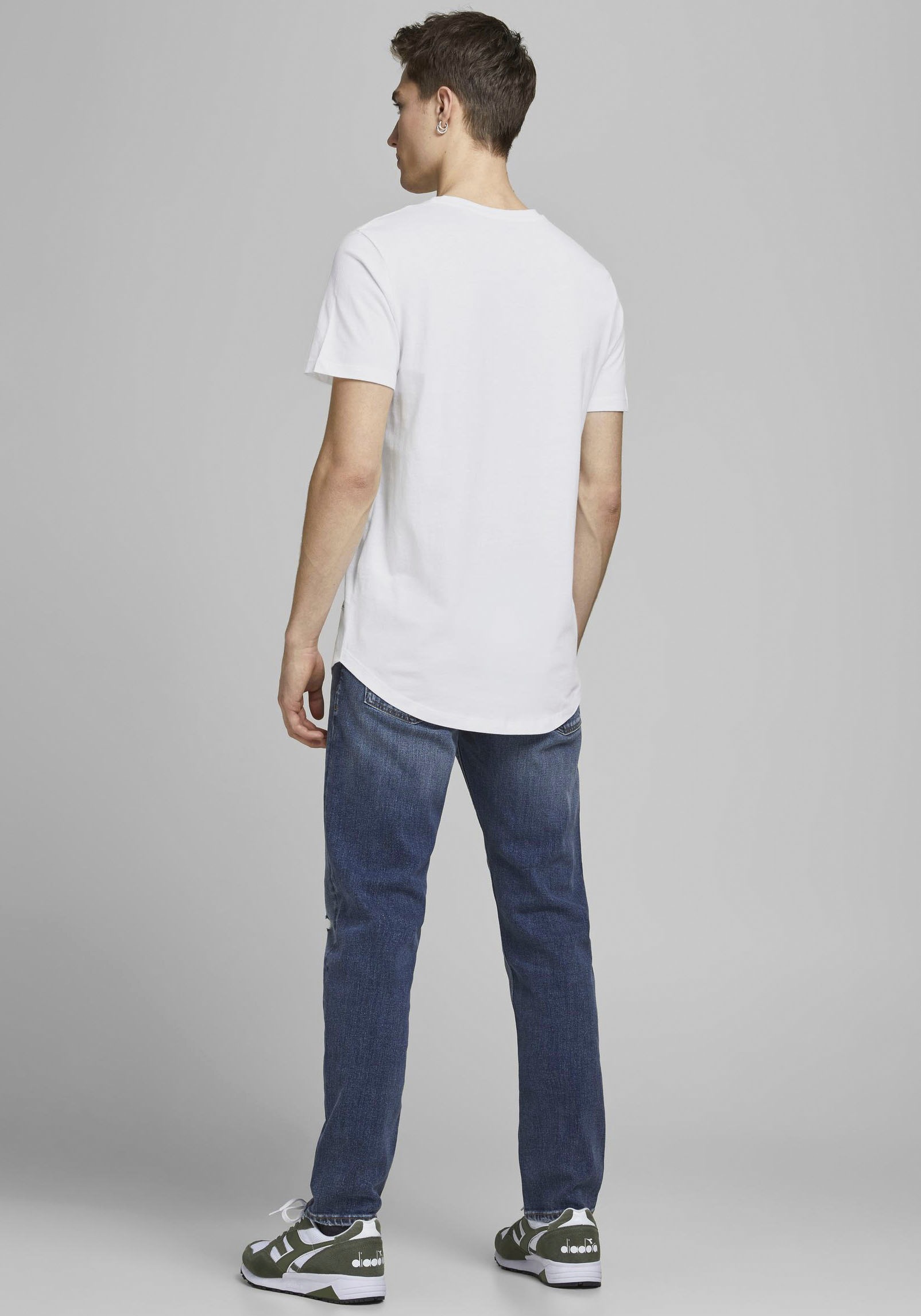 Jack & Jones Herren Rundhals T-Shirt JJENOA Regular Fit günstig online kaufen