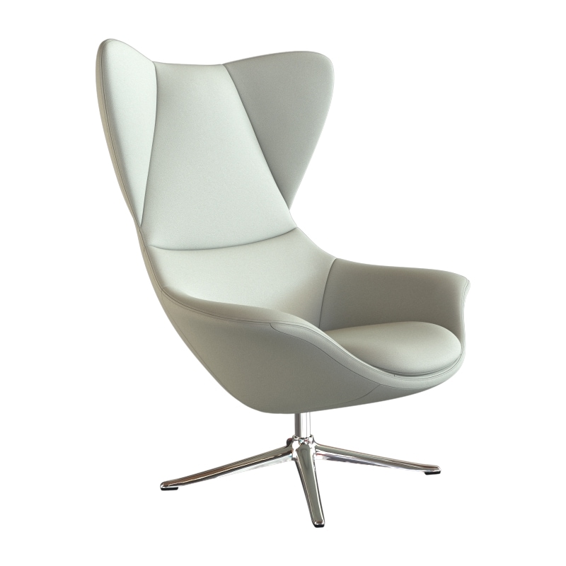 FLEXLUX Ohrensessel "Stilo Relaxsessel, TV-Sessel", Solitär, Stil-Ikone, drehbar, Fuß Aluminium