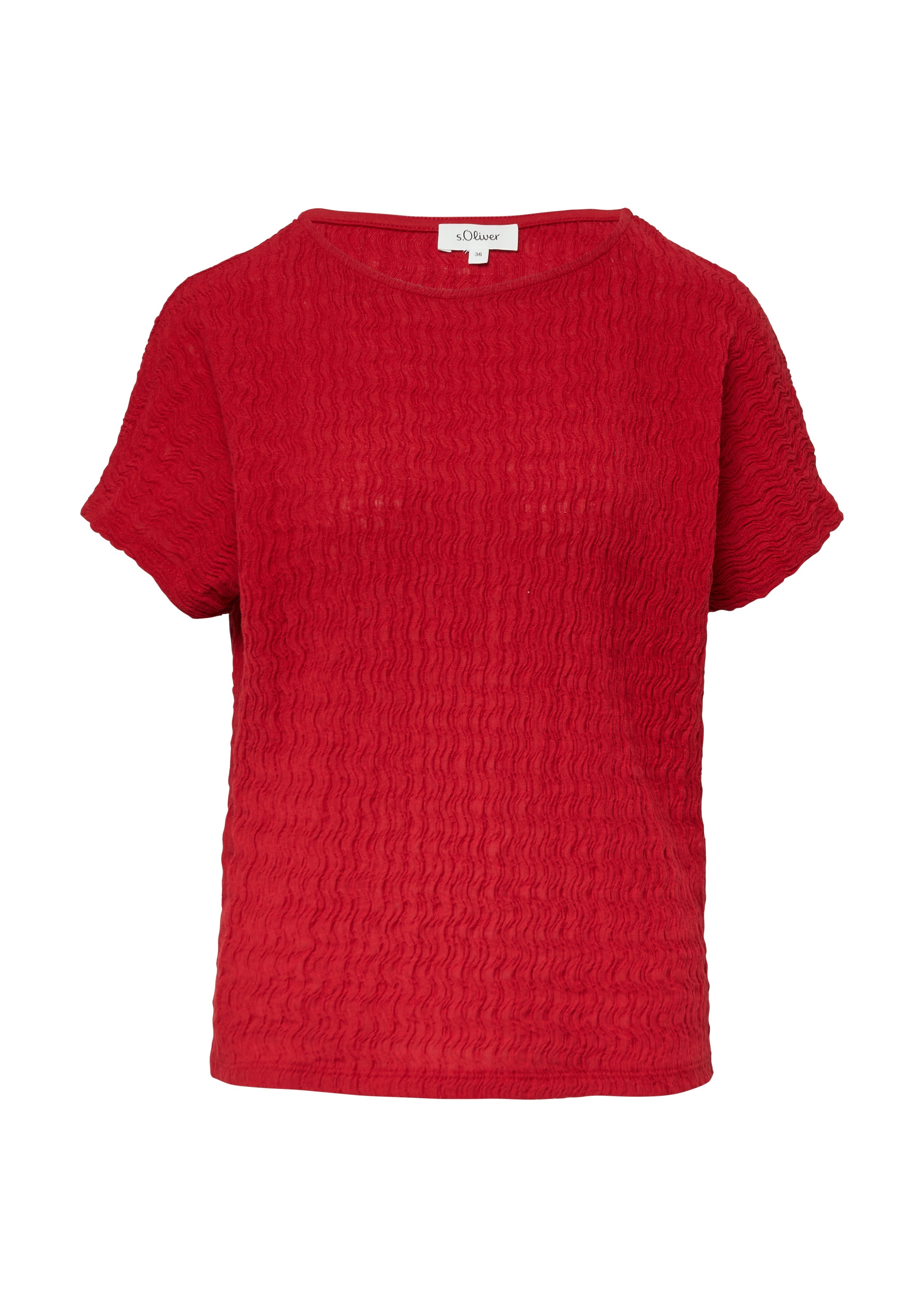 s.Oliver T-Shirt, in Struktur-Optik