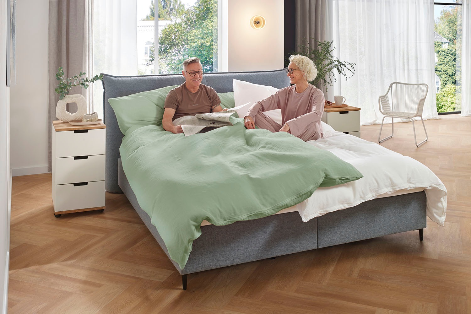 Primera Bettwäsche »Halbleinen-Bettwäsche« 2 tlg. Uni