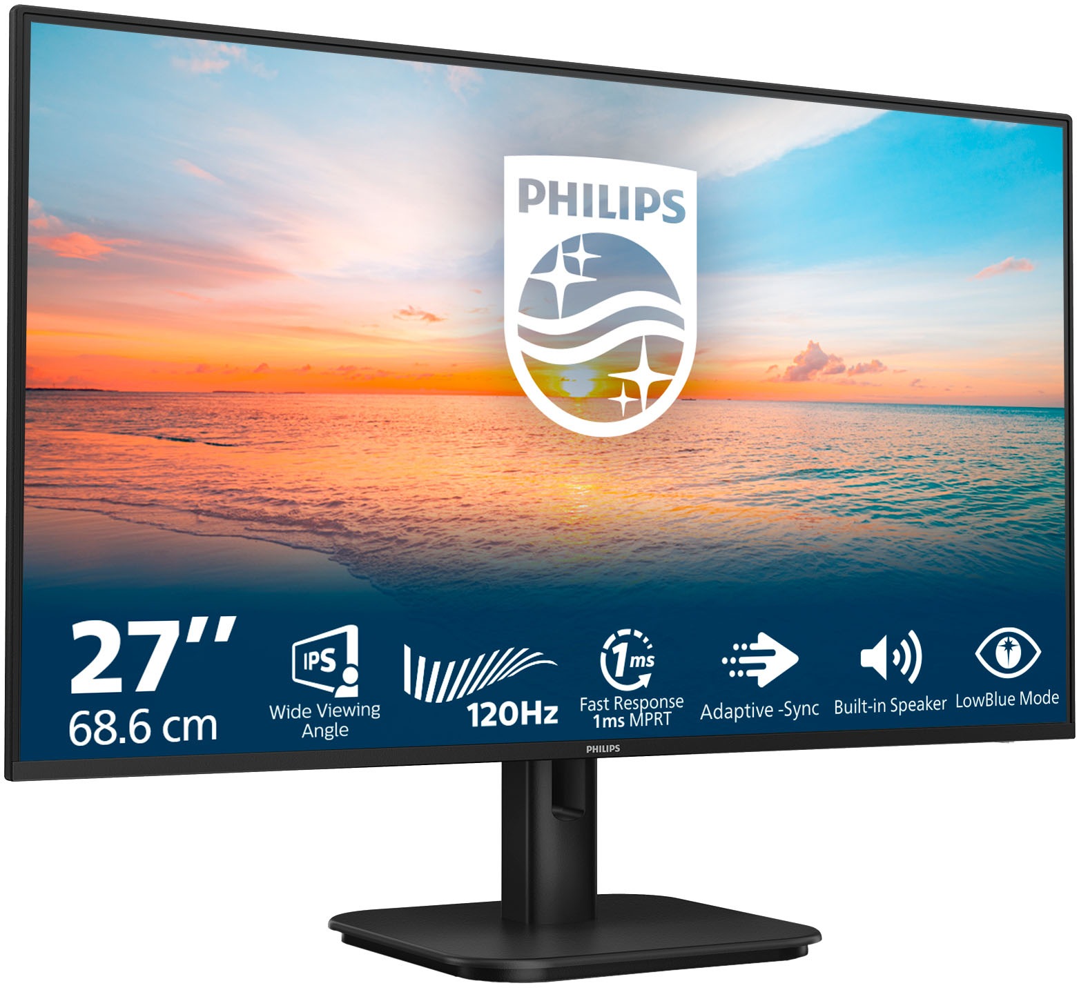 Philips LED-Monitor »27E1N1200A« 69 cm/27 ″  1920 x 1080 px Full HD 4 Reaktionszeit 120 Hz