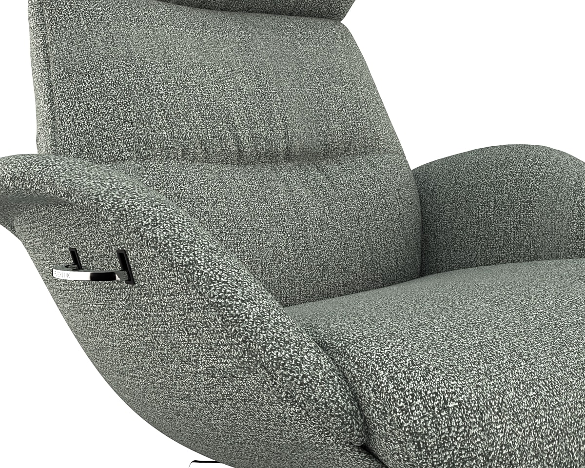 FLEXLUX Relaxsessel »More, Funktionsessel, Polstersessel, Armlehnensessel, TV-Fernsehsessel«, Premium Komfort, Rücken- und Kopfteilverstellung, Drehbar, Fuß Alu