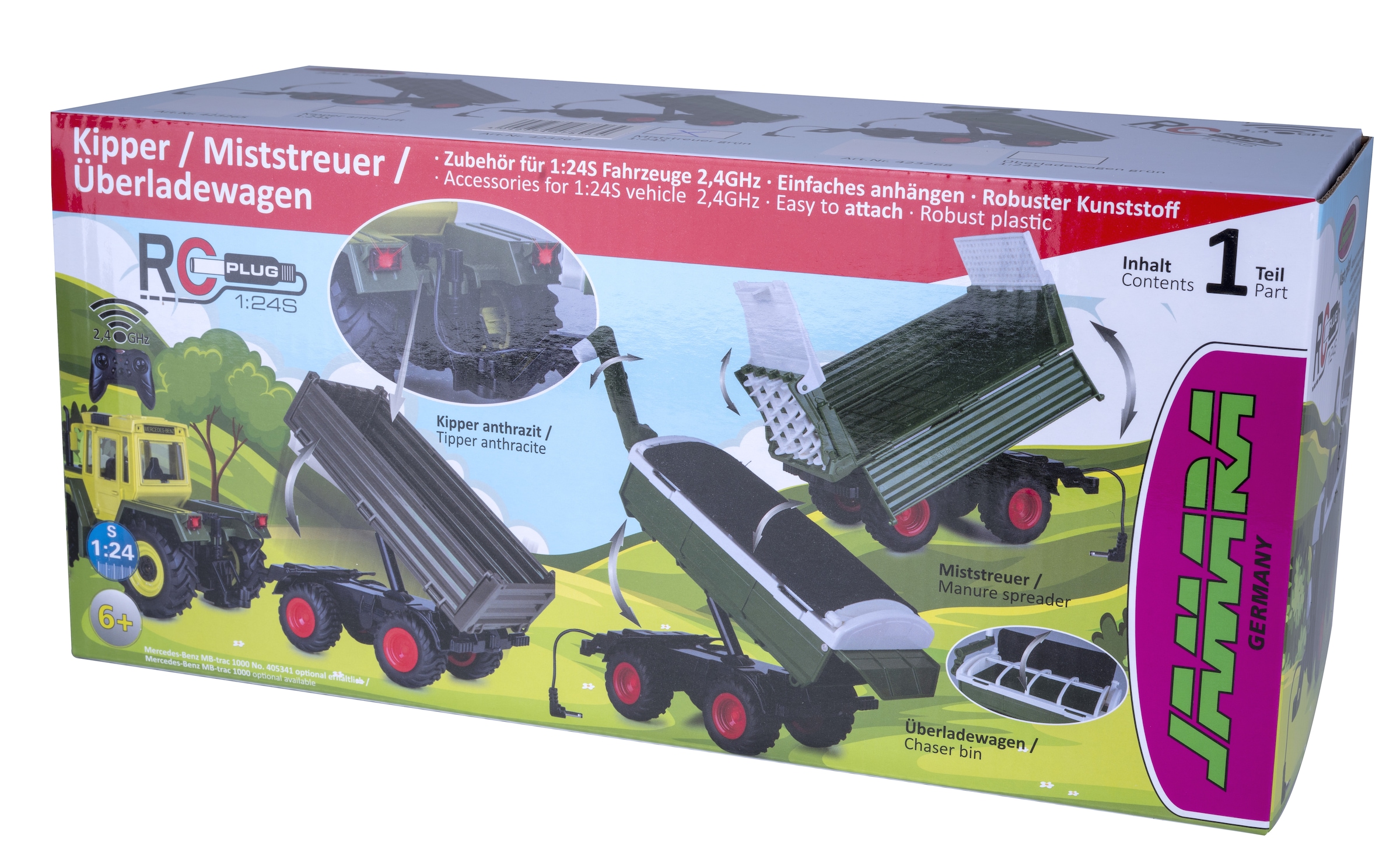 Jamara Spielzeug-Kipper »Kipper anthrazit für RC-Traktor MB-trac 1000 S-Plug«