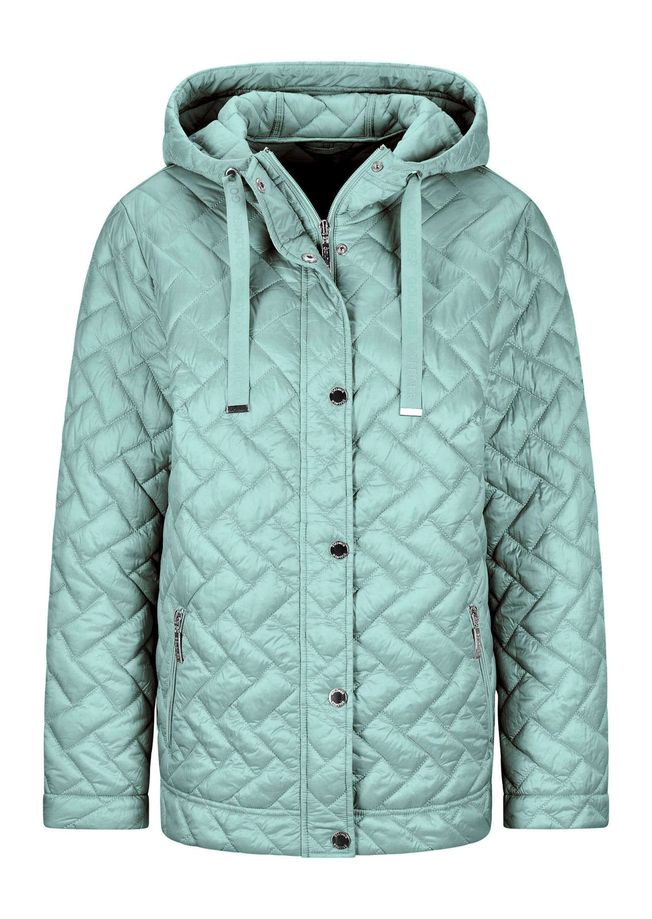 GOLDNER Kurzjacke "Übergangsjacke mit Kapuze" Mit dekorativen Ripsbändern günstig online kaufen