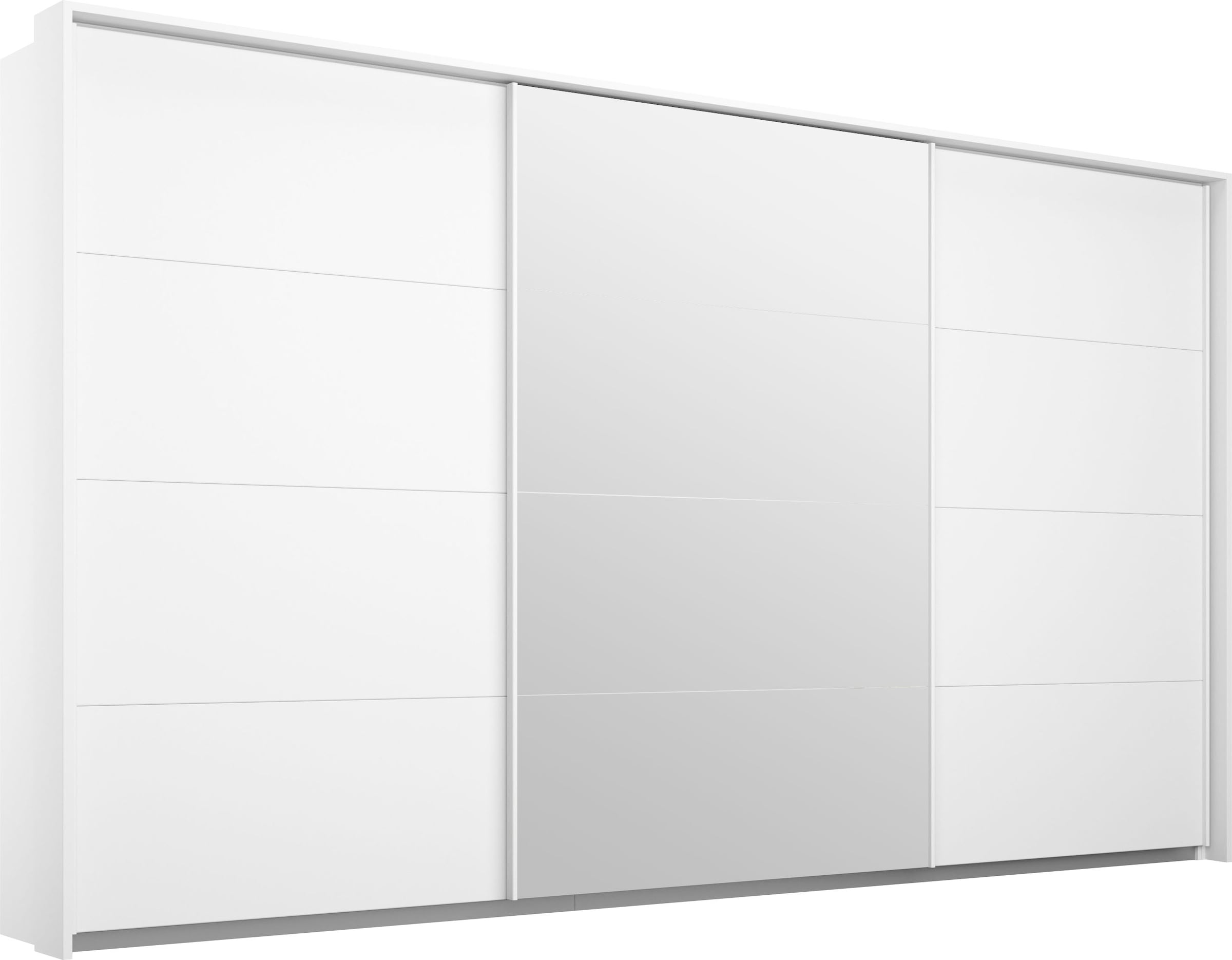 rauch Schwebetürenschrank "Kleiderschrank Schrank Garderobe Schlafzimmerschrank Ankleide KEPAN" optional mit Beleuchtung, Breiten: 211-368 cm, Höhen 213/233 cm, inkl. Schubladeneinsatz und Passepartout MADE IN GERMANY
