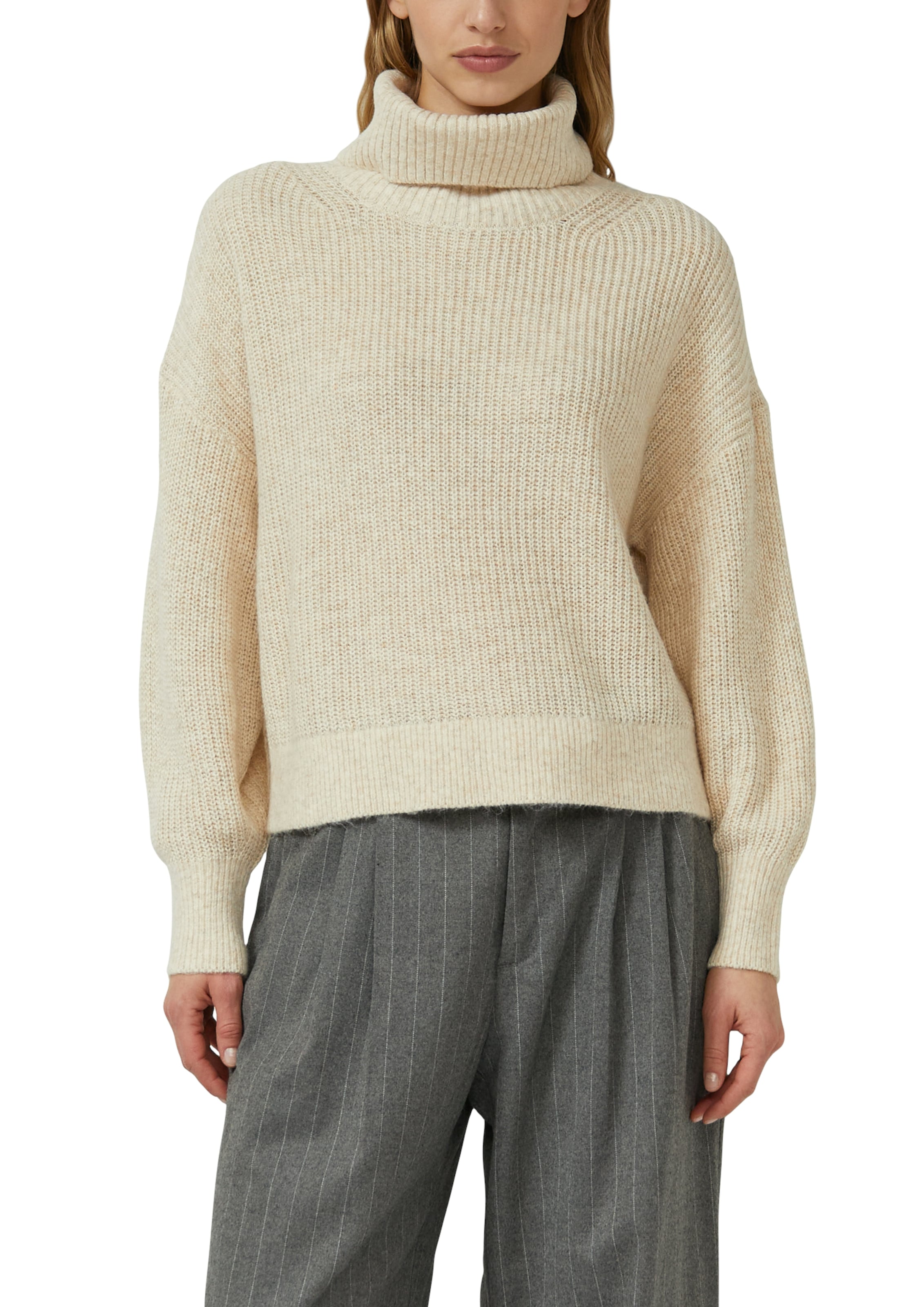 s.Oliver Strickpullover Oversize, mit weiten Ärmeln und Rollkragen