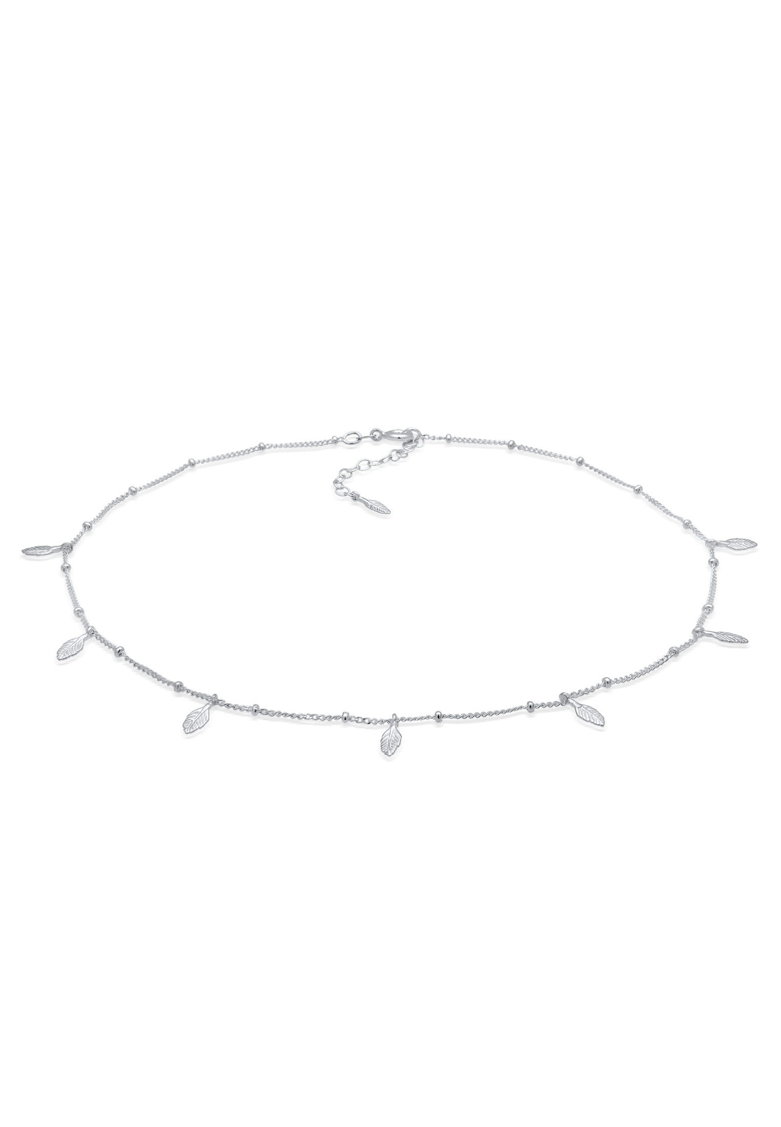 Elli Collier »Choker Kugelkette Federn Boho Trend 925er Silber«