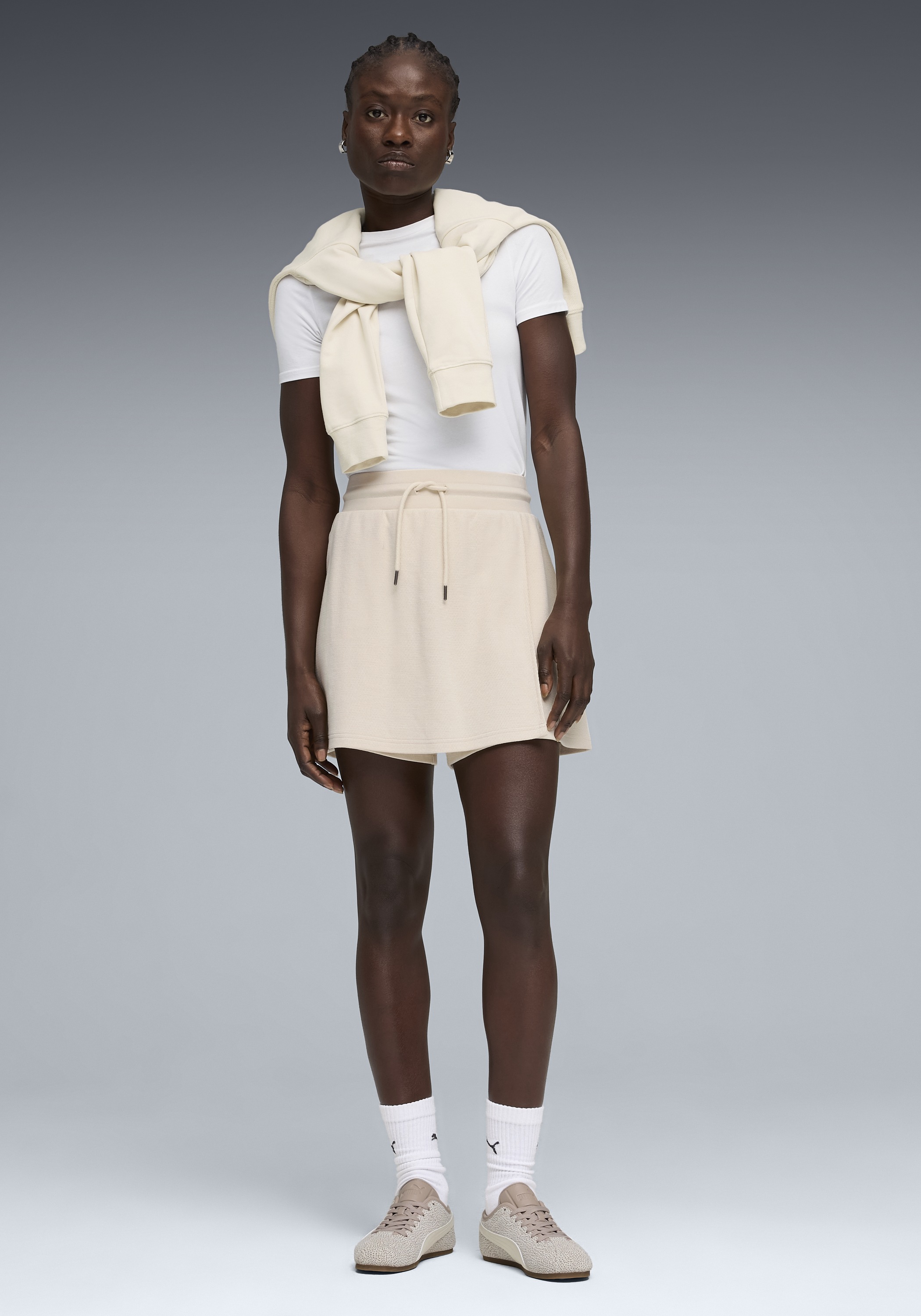 Thumbnail - PUMA Sweatrock "CLASS HIGH-WAIST SKORT" aus Baumwollmischung, für sportliche Aktivitäten, sportlicher Stil