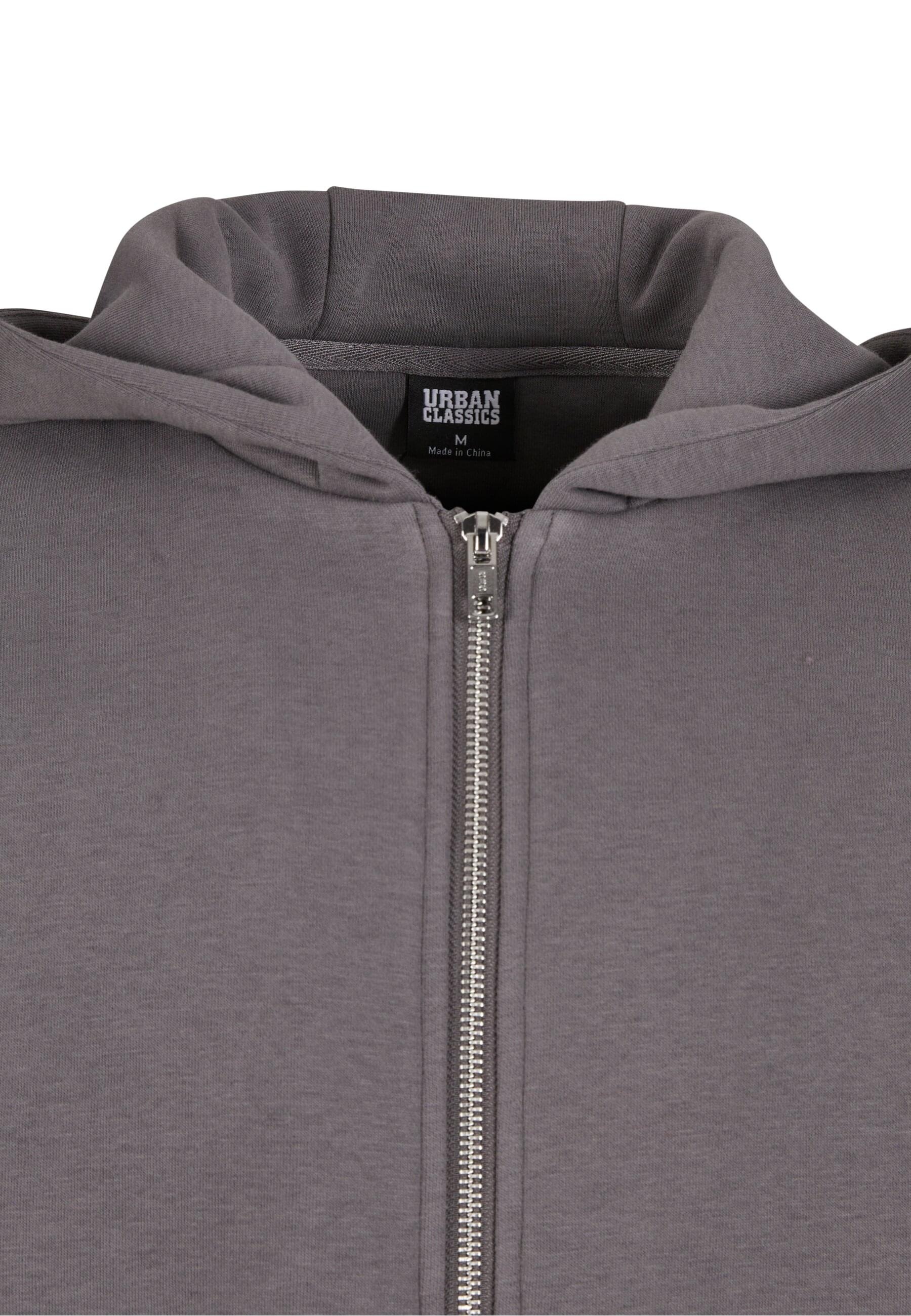 Thumbnail - URBAN CLASSICS Outdoorjacke "Urban Classics Fluffy Zip Cardigan" 1 Stk. tlg. mit Kapuze