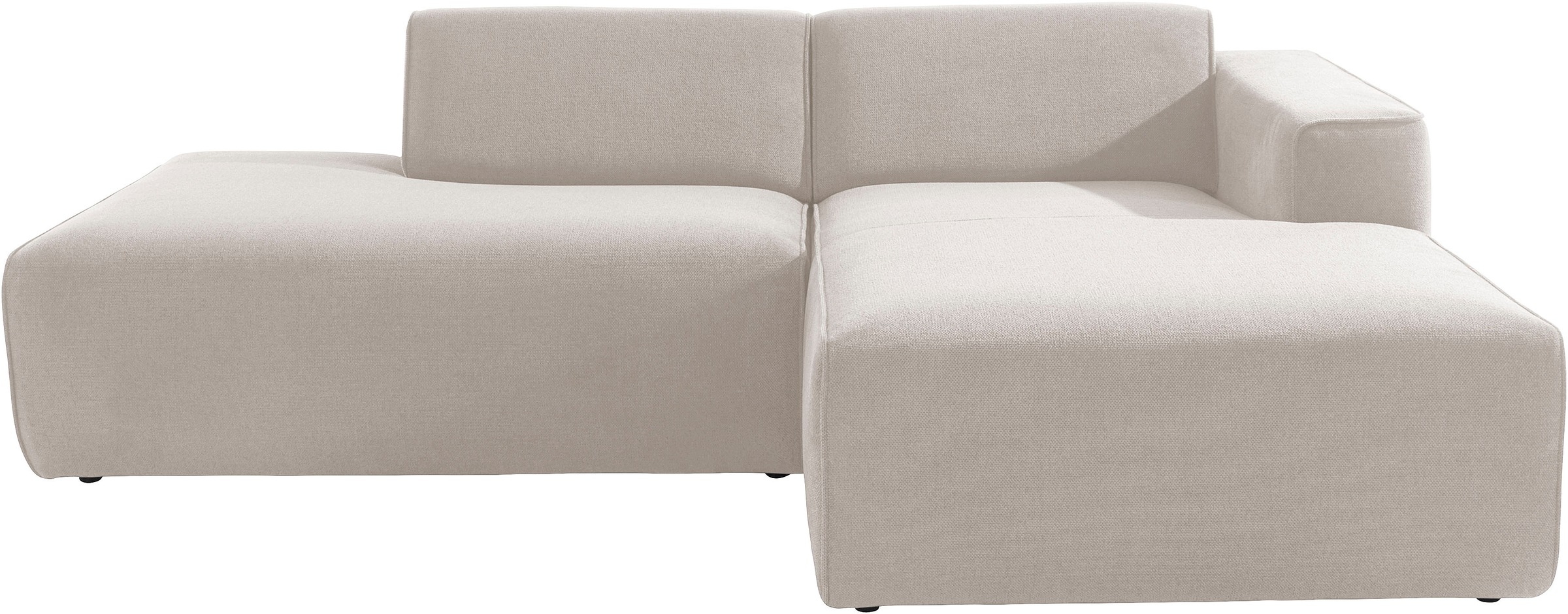 andas Ecksofa "Noord", mit Kedernaht, Breite 227 cm, Cord, Struktur, Websto günstig online kaufen