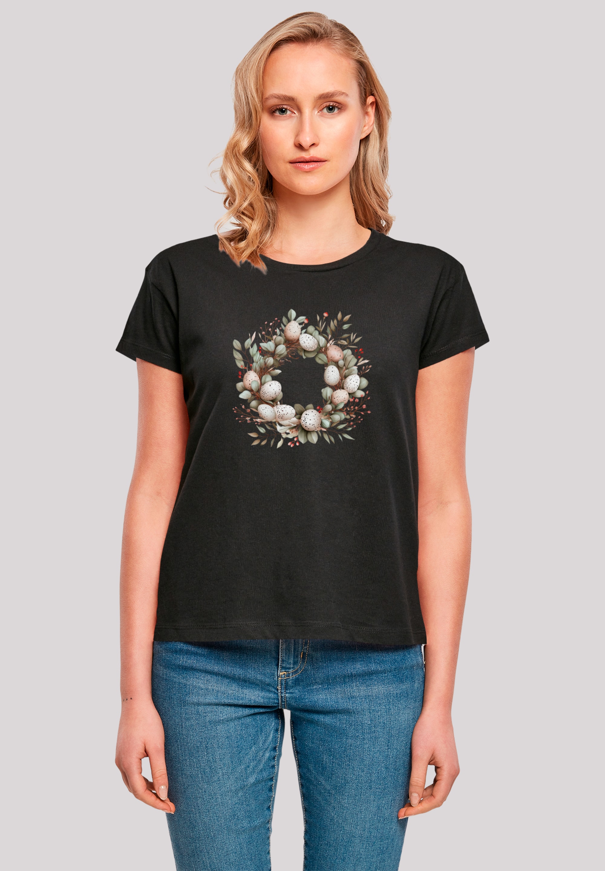 F4NT4STIC T-Shirt "Osterkranz Eierkranz Blumenring", Premium Qualität günstig online kaufen