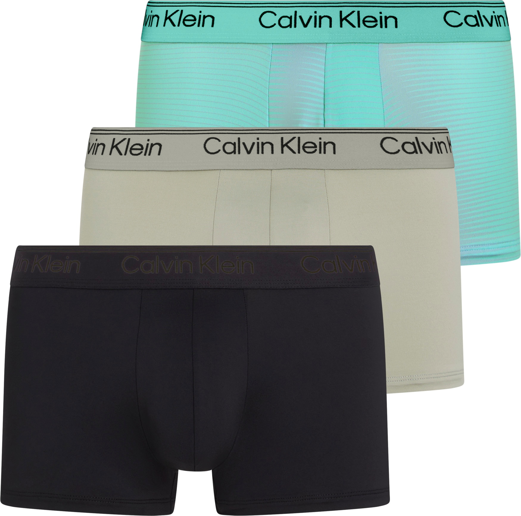 Calvin Klein Underwear Trunk »LOW RISE TRUNK 3PK«, (Packung, 3 St., 3er), mit Logo-Stretchbund