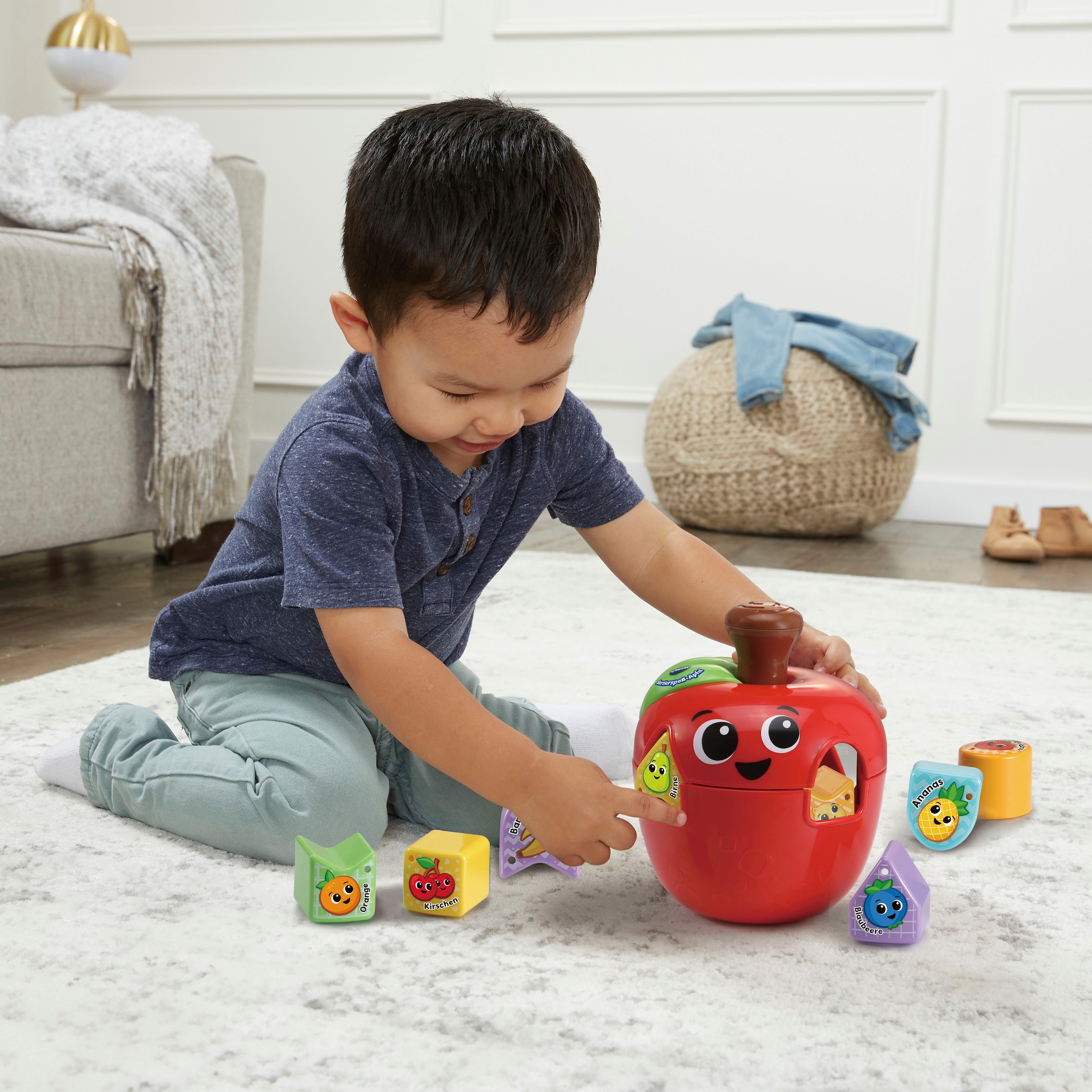 Vtech® Steckspielzeug »Vtech Baby, Sortierspaß-Apfel«, zum Teil aus recycelten Material