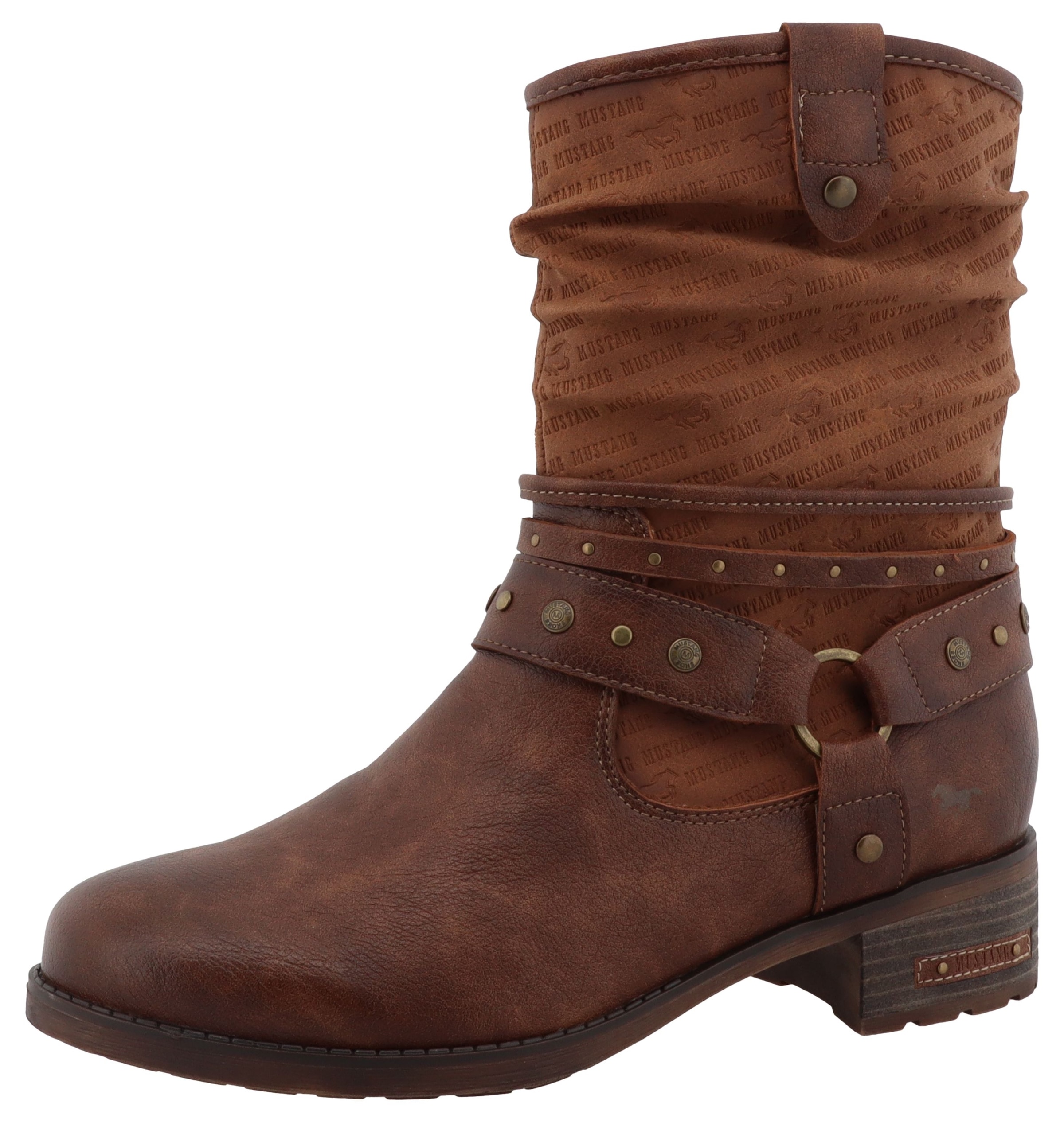 Mustang Shoes Winterboots "Fabienne" Stiefelette, Westernboots im Used-Look günstig online kaufen