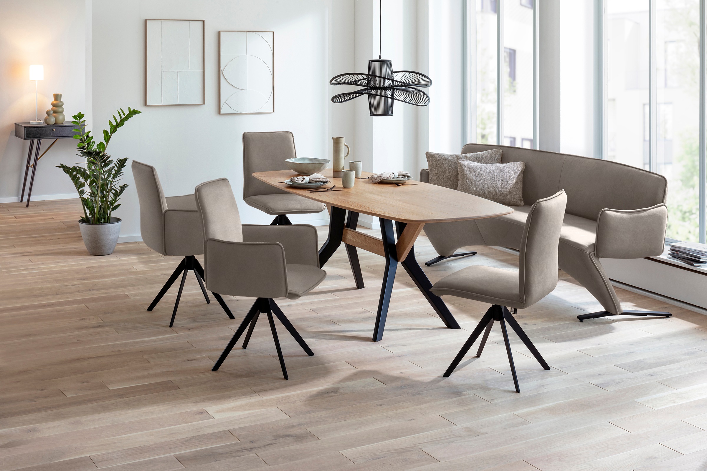 K+W Komfort & Wohnen Drehstuhl () Blitzdrehkreuz und Rückholfunktion, dekor günstig online kaufen