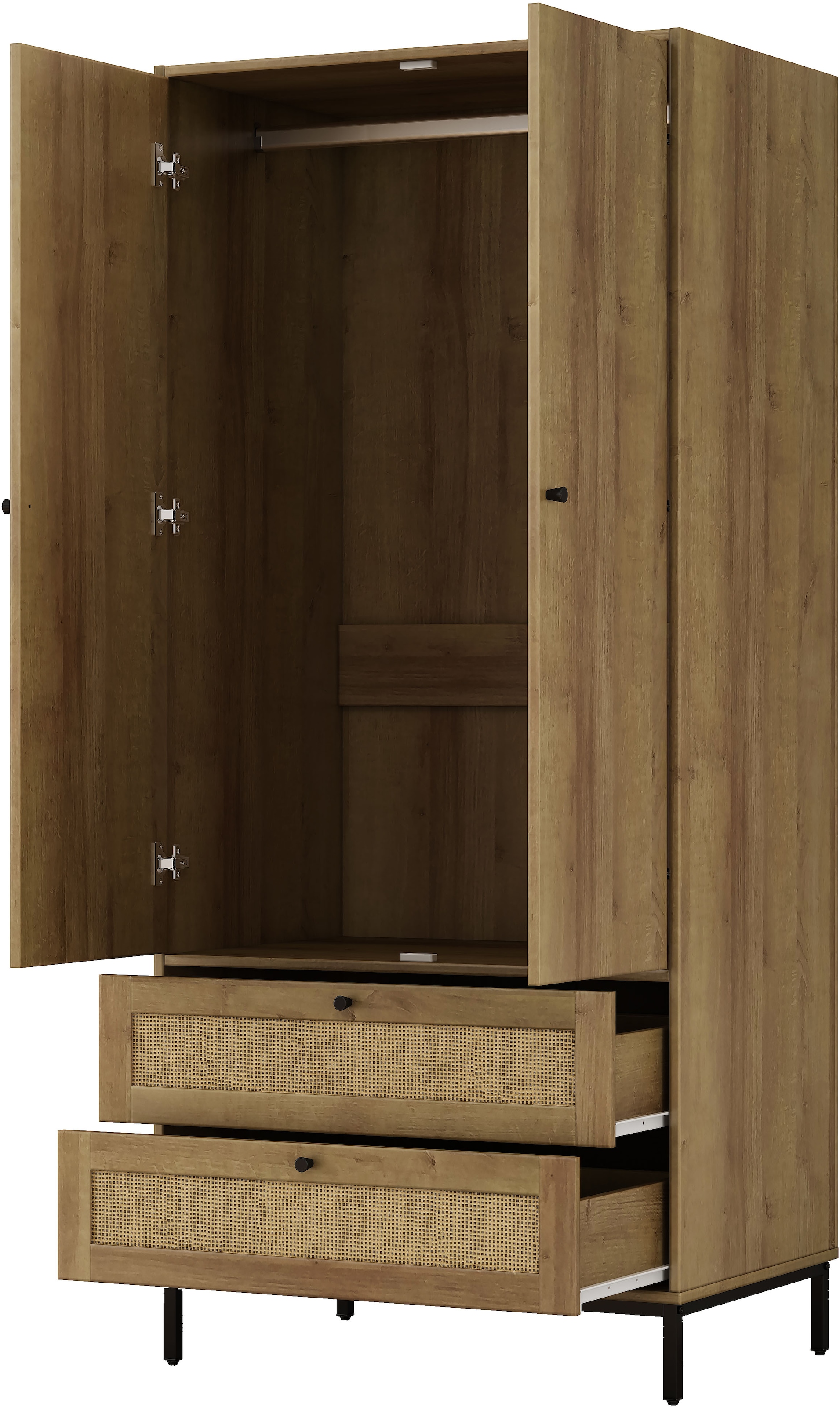 OTTO home Kleiderschrank »Montala Schlafzimmerschrank Garderobe Boho Design Bestseller«