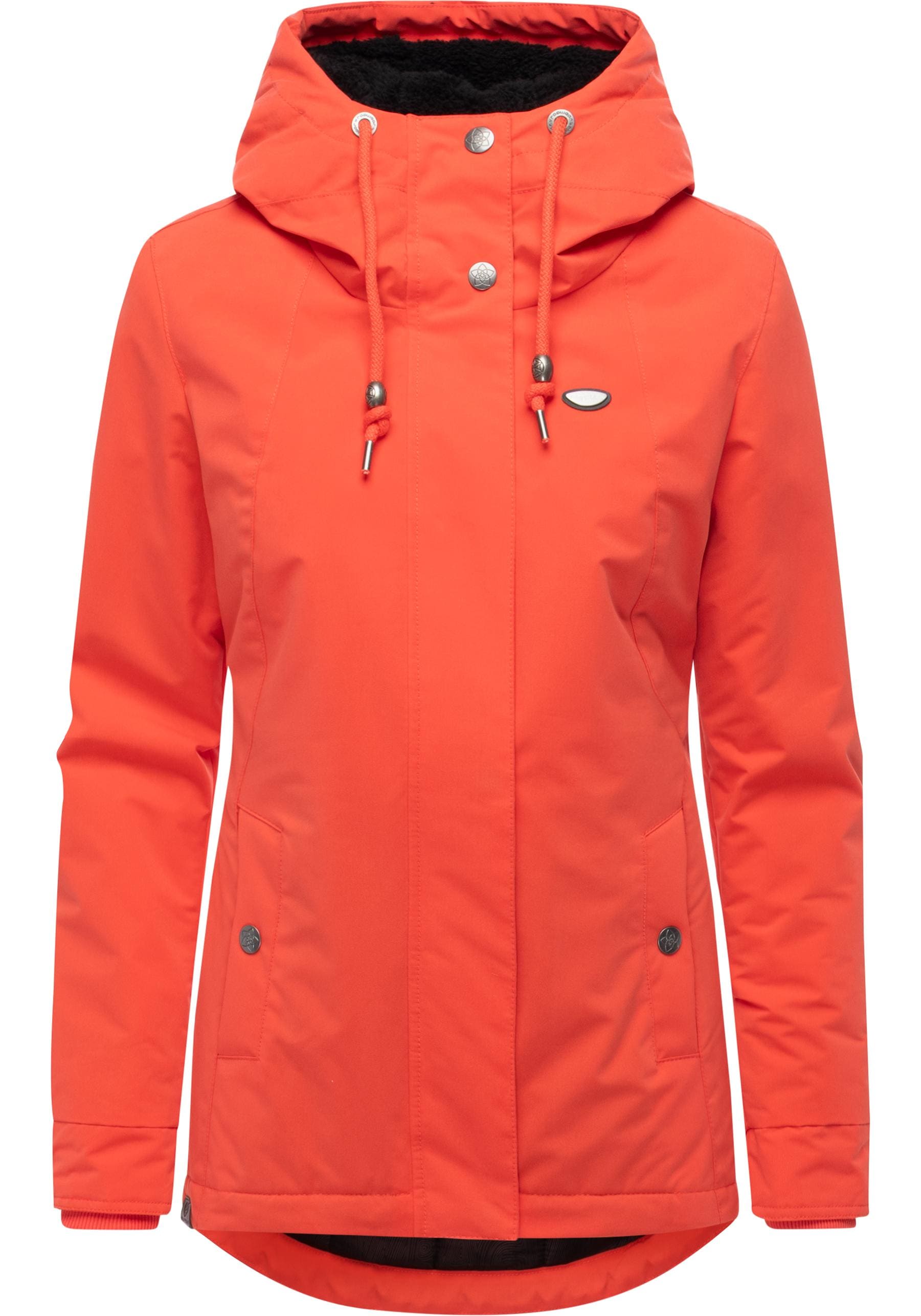 Ragwear Kurzmantel "Alvena YOUMODO" Wasserdichter Damen Mantel mit verstellbarer Kapuze