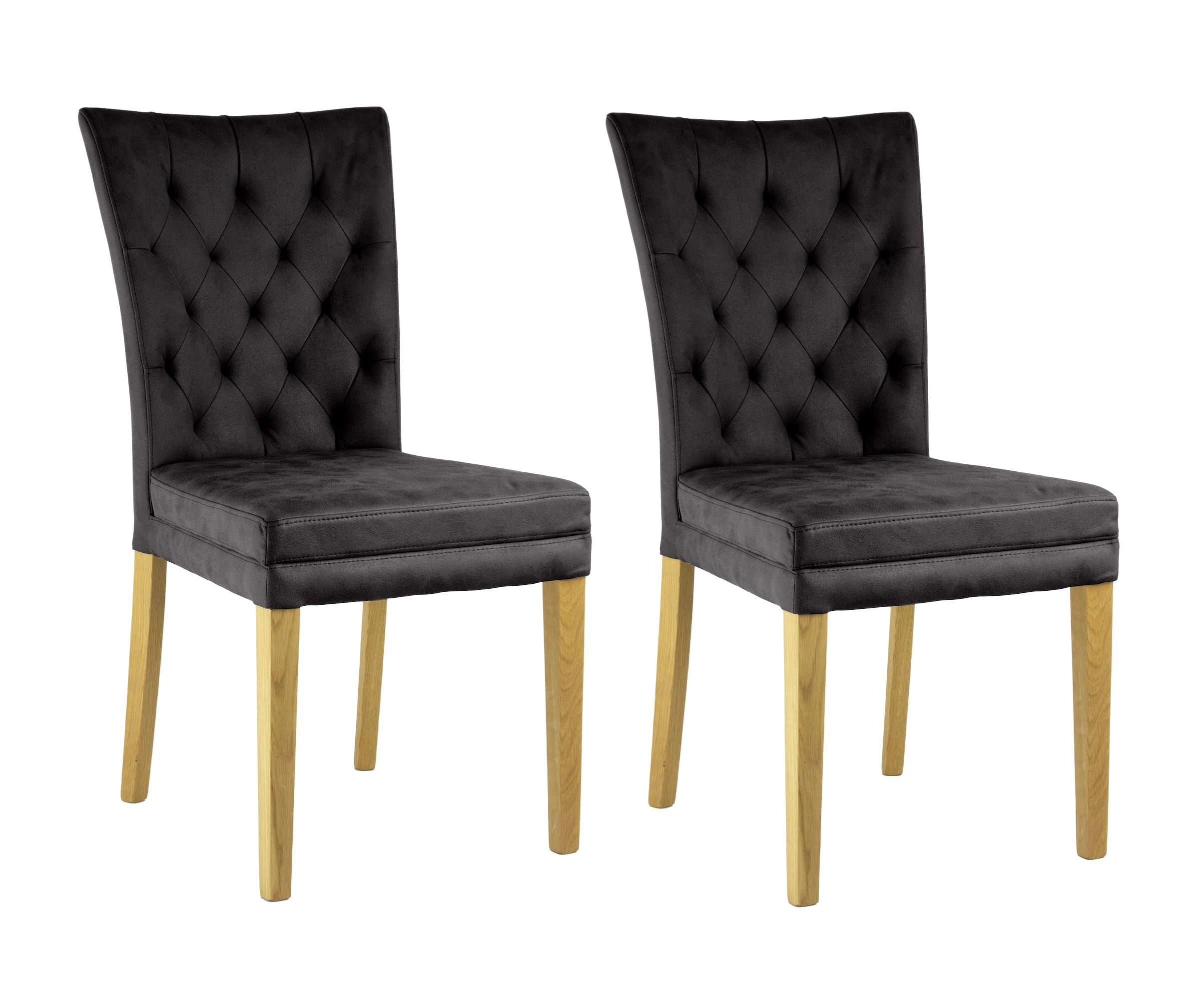Home affaire 4-Fußstuhl "Colorado" (Set) 2 Stk. Microfaser bequeme Polsteru günstig online kaufen