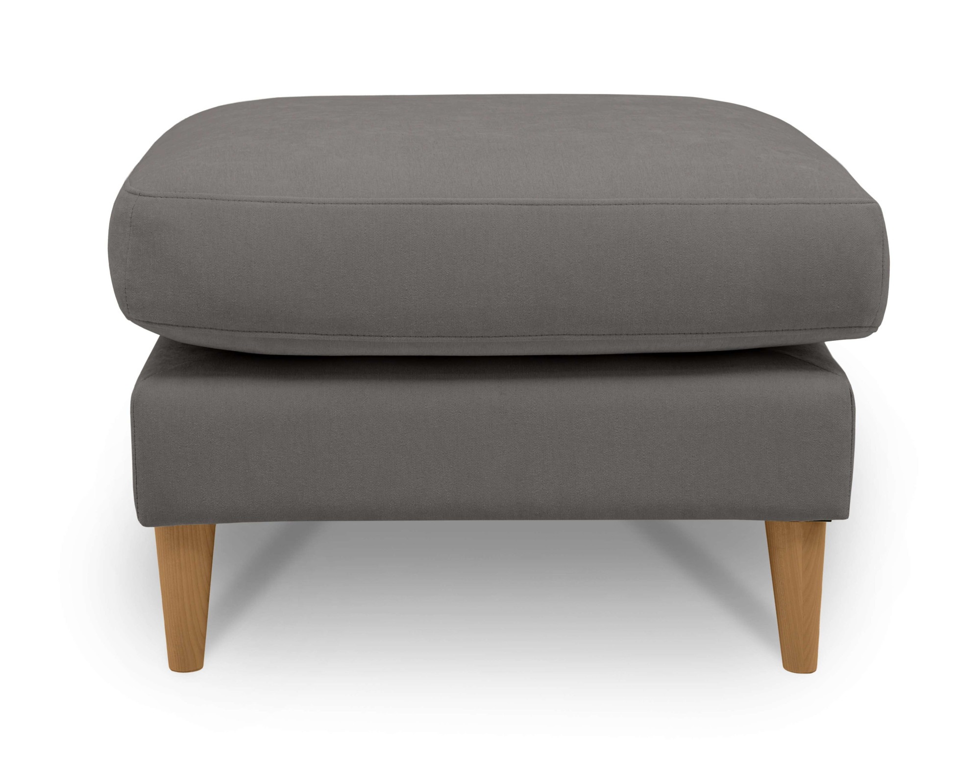 OTTO home Pouf "Finnian" Polsterhocker 70x70 cm, Chenille, Massivholzfüße günstig online kaufen