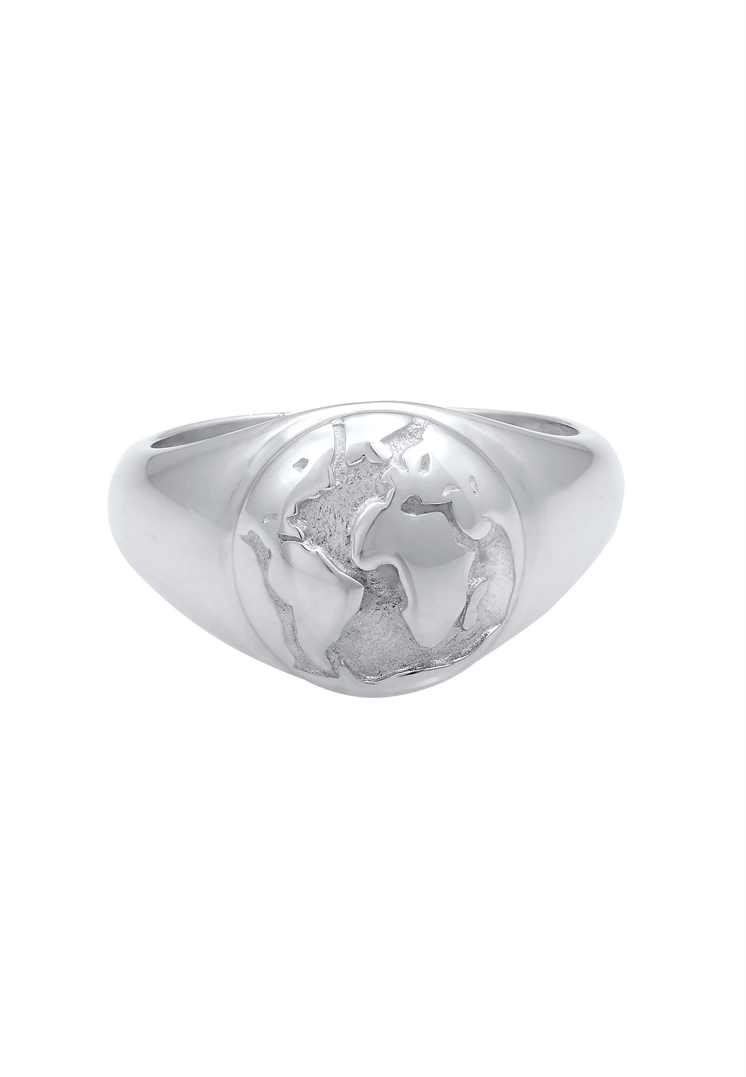 Elli Siegelring »Siegelring Globus Welt Reisen Trend 925 Silber«