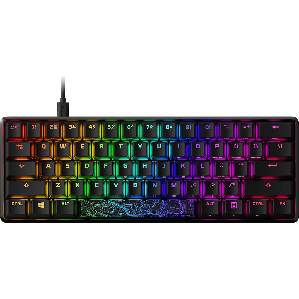 HyperX Gaming-Tastatur »Alloy Origins 60«, (Multimedia-Tasten-Gaming-Modus-Funktionstasten-USB-Anschluss)