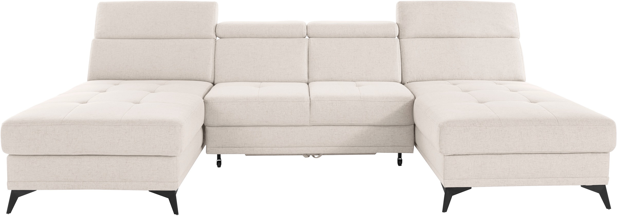 Home affaire Wohnlandschaft "Cardiz U-Form" inkl.Kopfteilverstellung und Fe günstig online kaufen