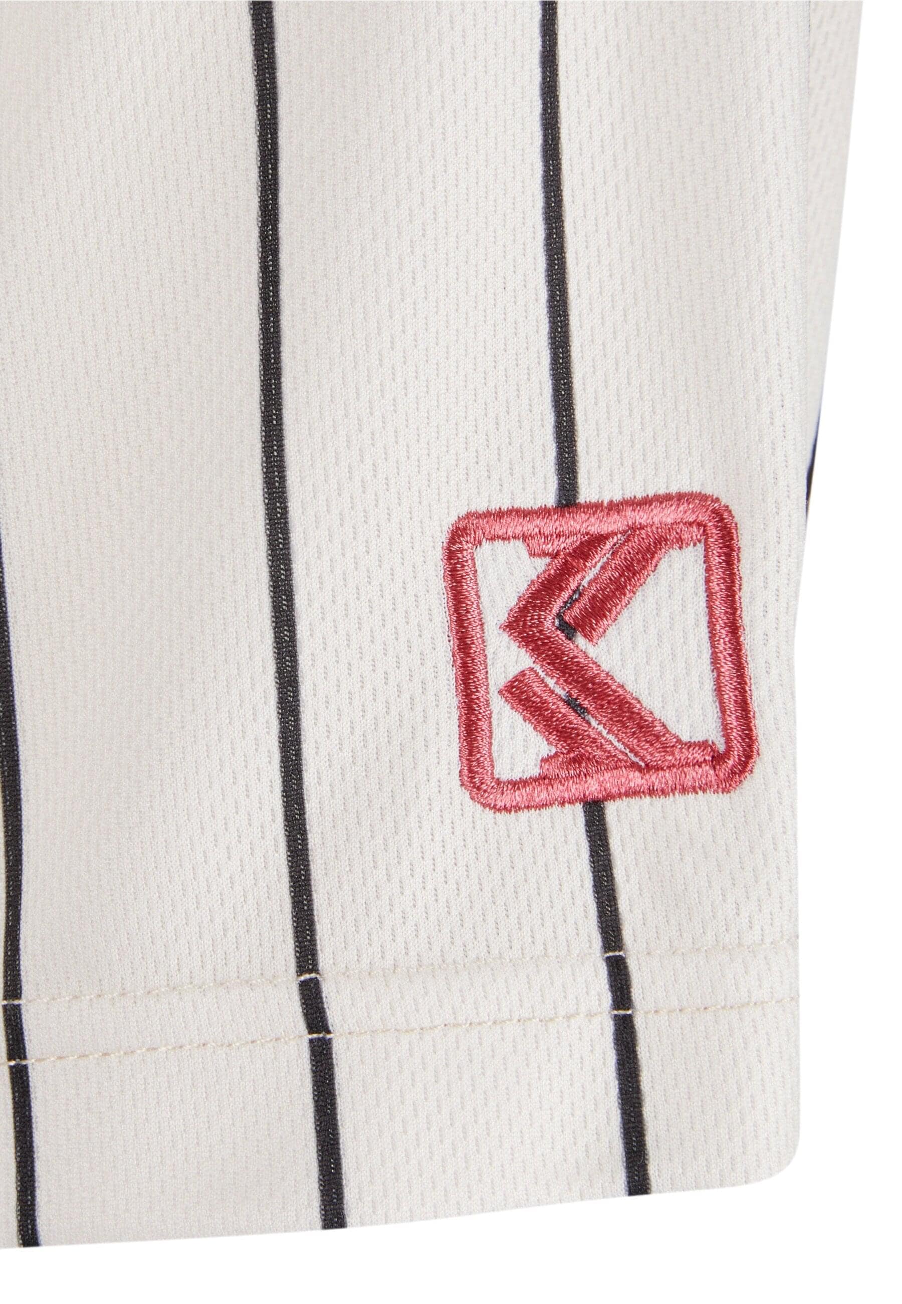 Karl Kani Langarmhemd »Karl Kani KW251-028-1 Varsity Heart Pinstripe Baseball Shirt«