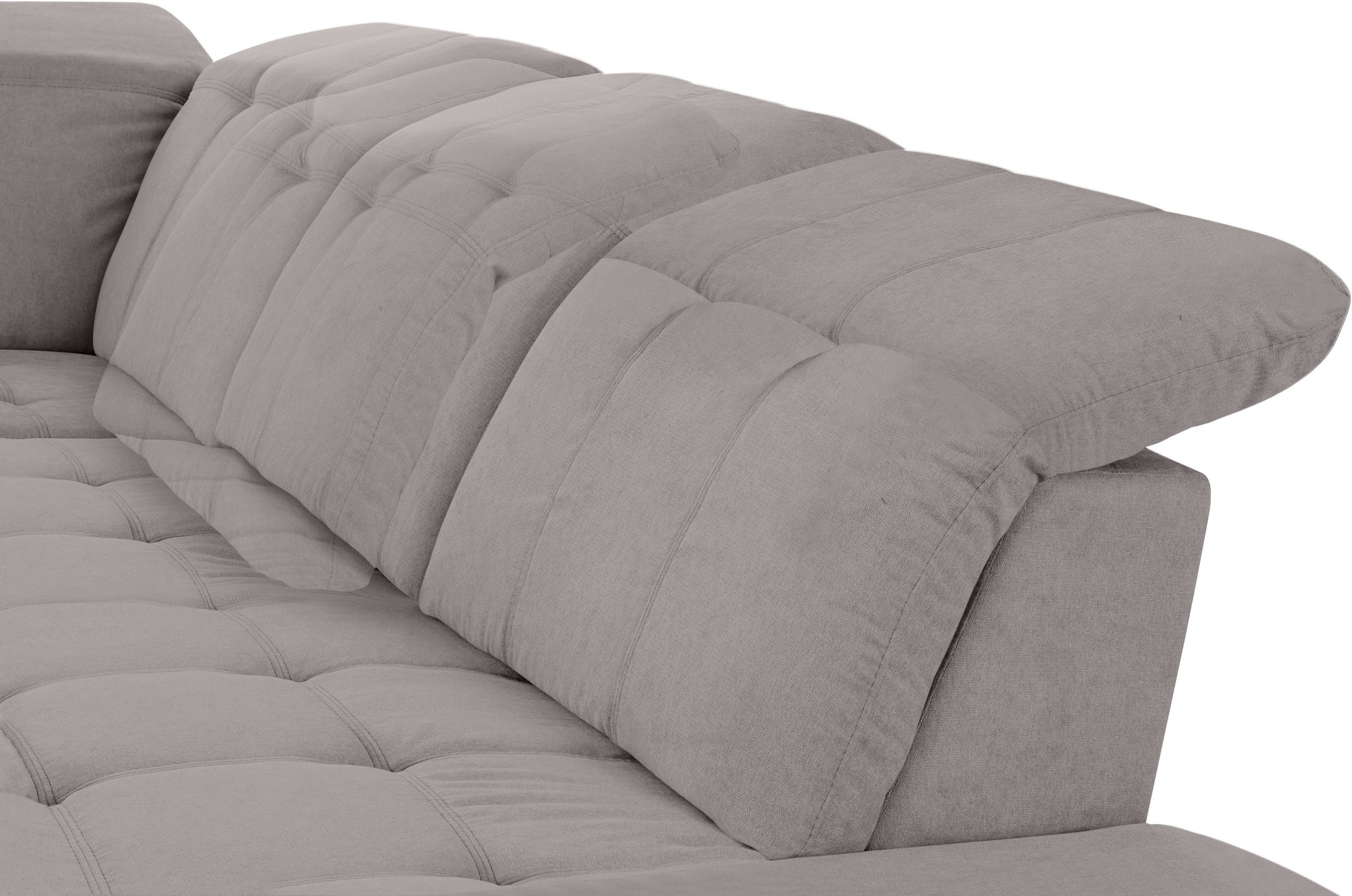 COTTA Ecksofa »Holiday L-Form mit Sitztiefen-, Armteil- und Kopfteilverstellung«, wahlweise mit Bettfunktion & Bettkasten