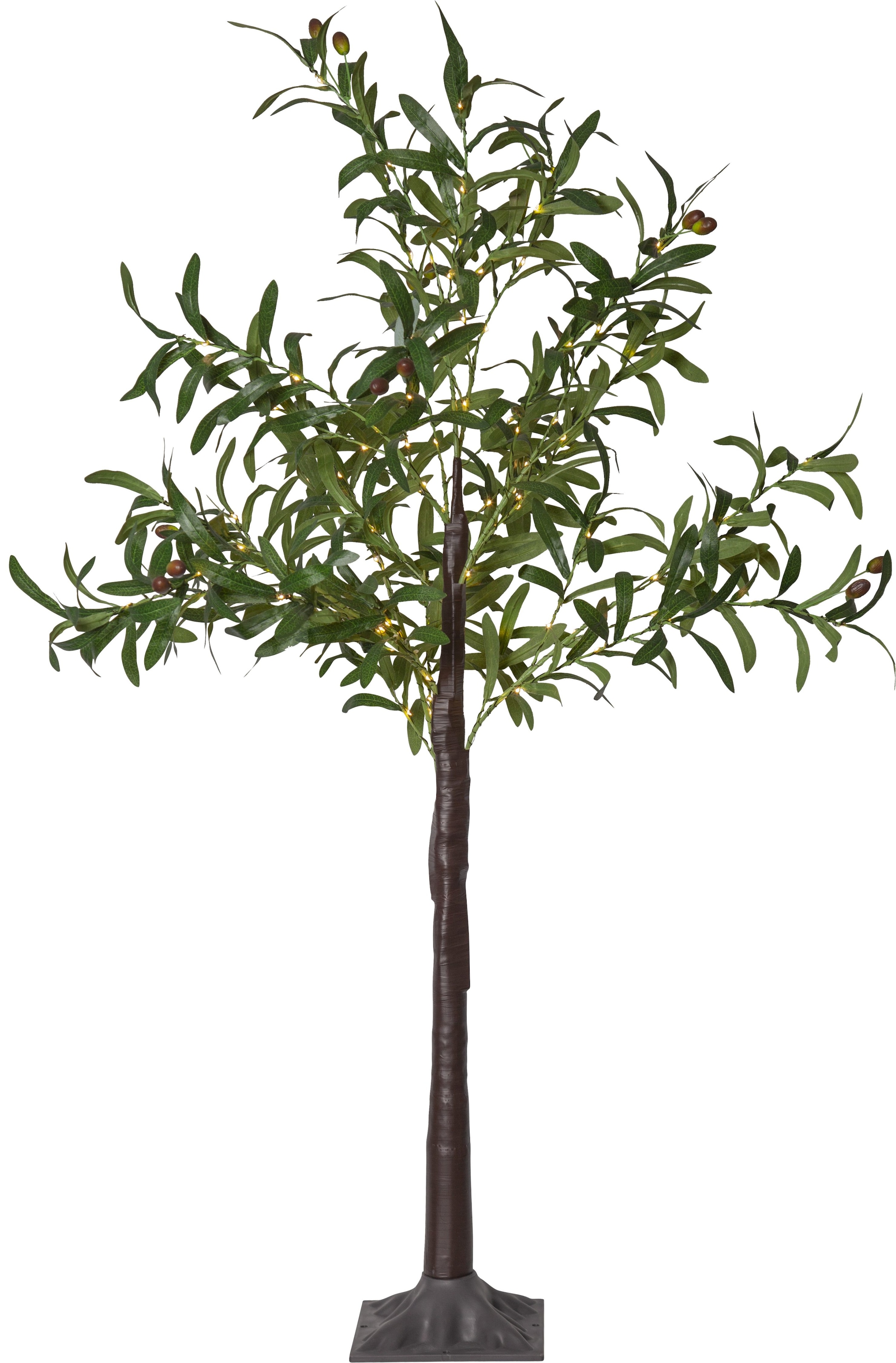 Parforce Traditional Hunting LED Baum "Deko-Baum Olivec" LED-Board 1 Stk. Warmweiß Mediterrane Olivenbaum-Optik, LEDs warmweiß, 120cm Höhe, Außentrafo