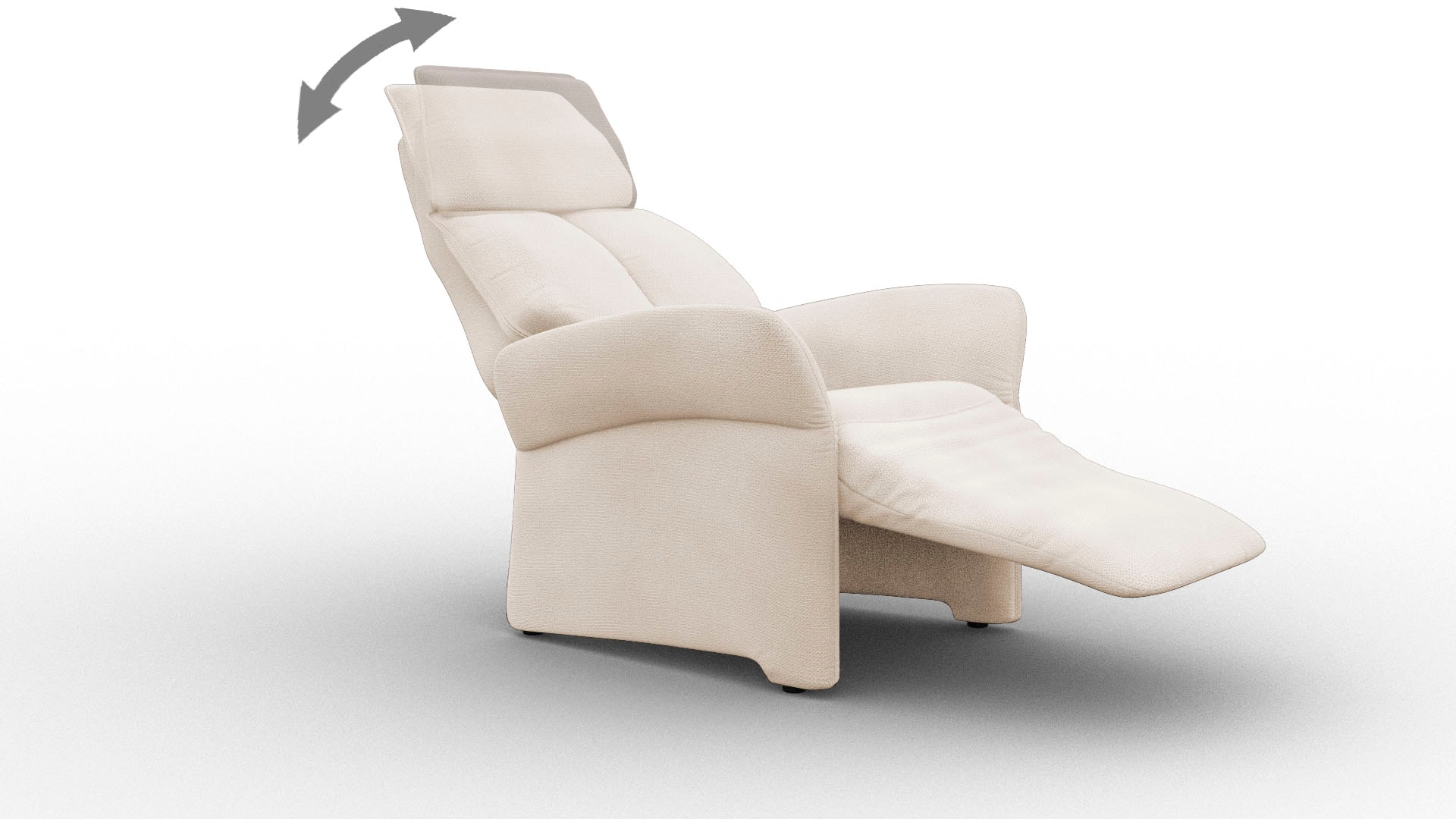 ADA trendline Relaxsessel "Savin", in Größe M, Liegefläche 180cm, verstellbar, optional mit Aufstehhilfe