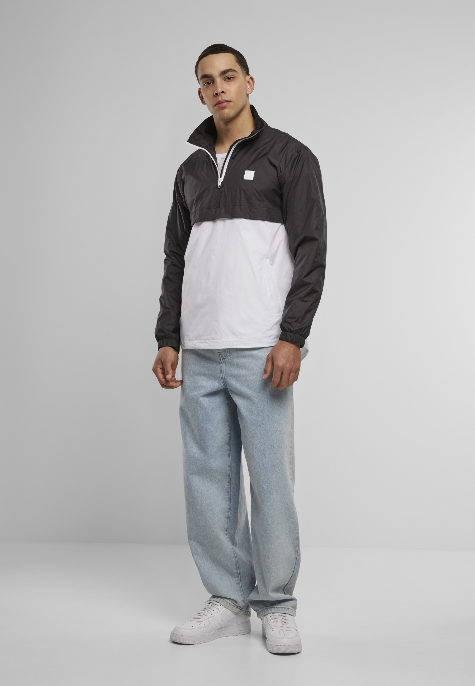 URBAN CLASSICS Langmantel »Urban Classics Herren Stand Up Collar Pull Over Jacket«