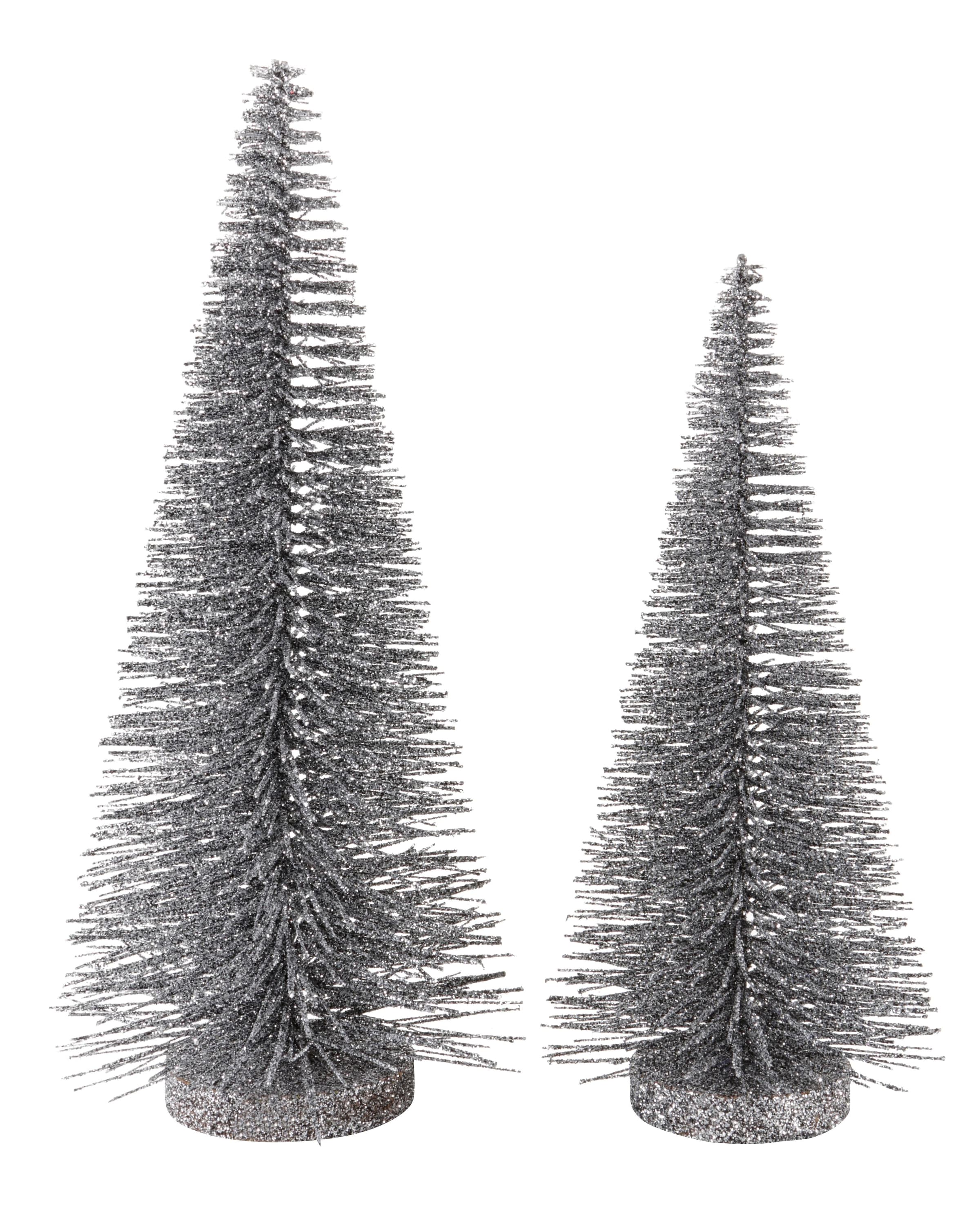 Dekobaum »Weihnachtsdeko«, mit Glitter, Höhe ca. 26 cm und 35 cm