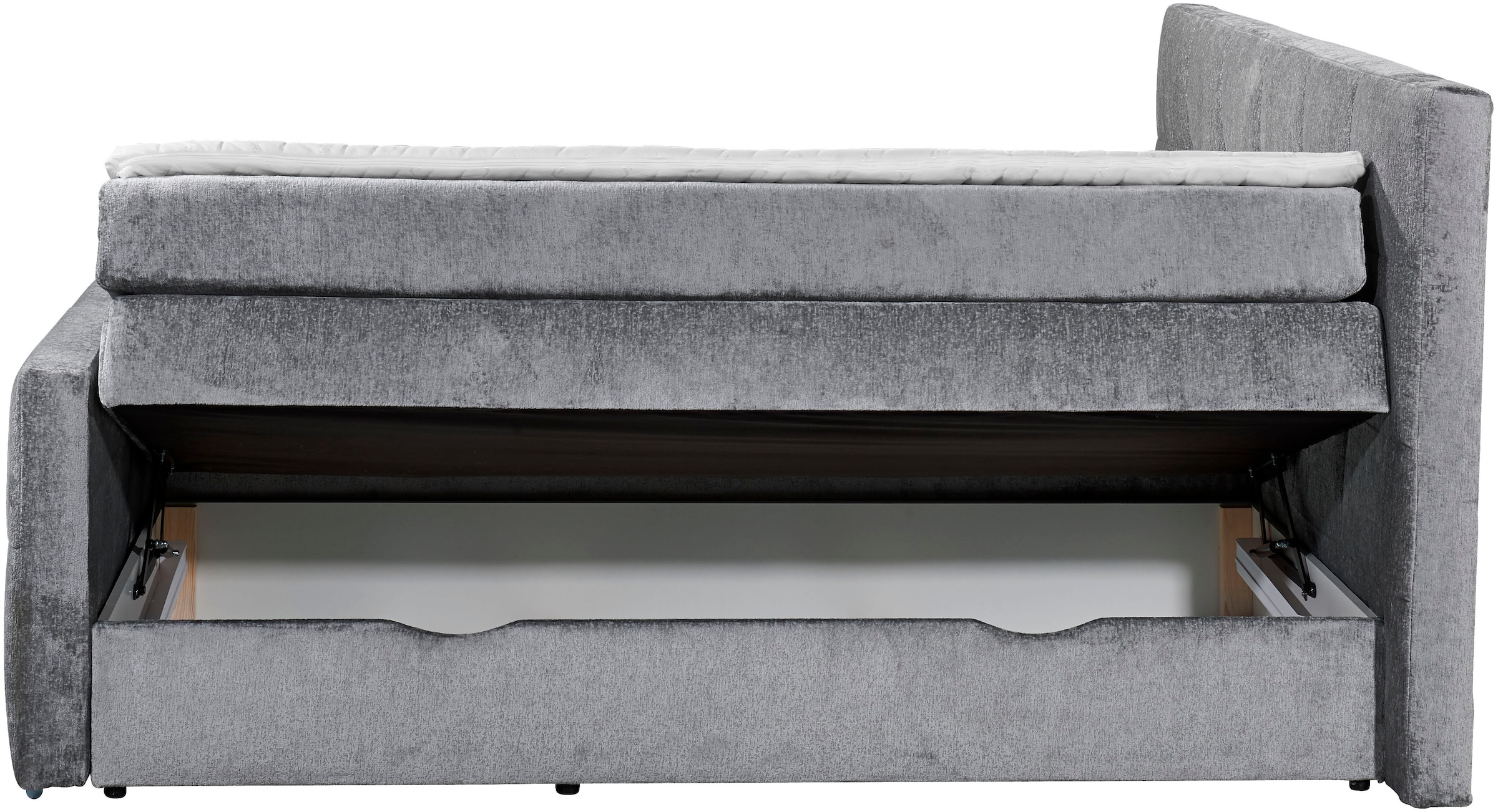 Places of Style Boxspringbett »Rosà«, H3/H3, H3/H4, H4/H4 möglich