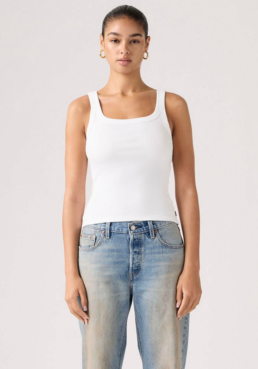 Levis "ESSENTIAL RIBBED TANK" mit eckigem Ausschnitt