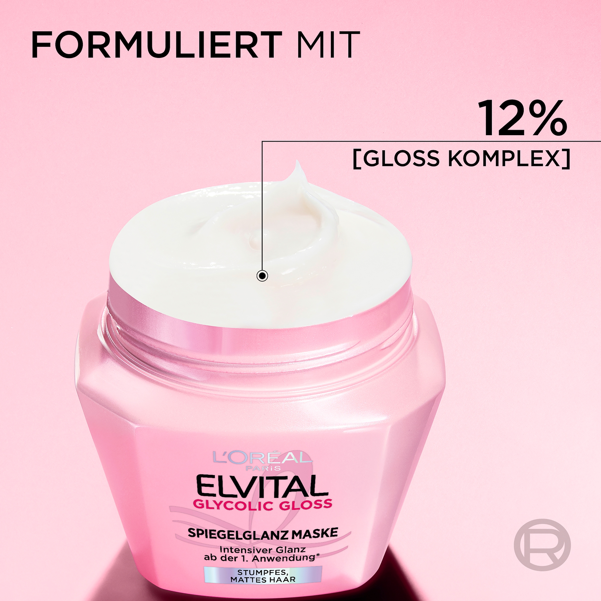 L'ORÉAL PARIS Haarmaske »ELVITAL GLYCOLIC GLOSS SPIEGELGLANZ MASKE«