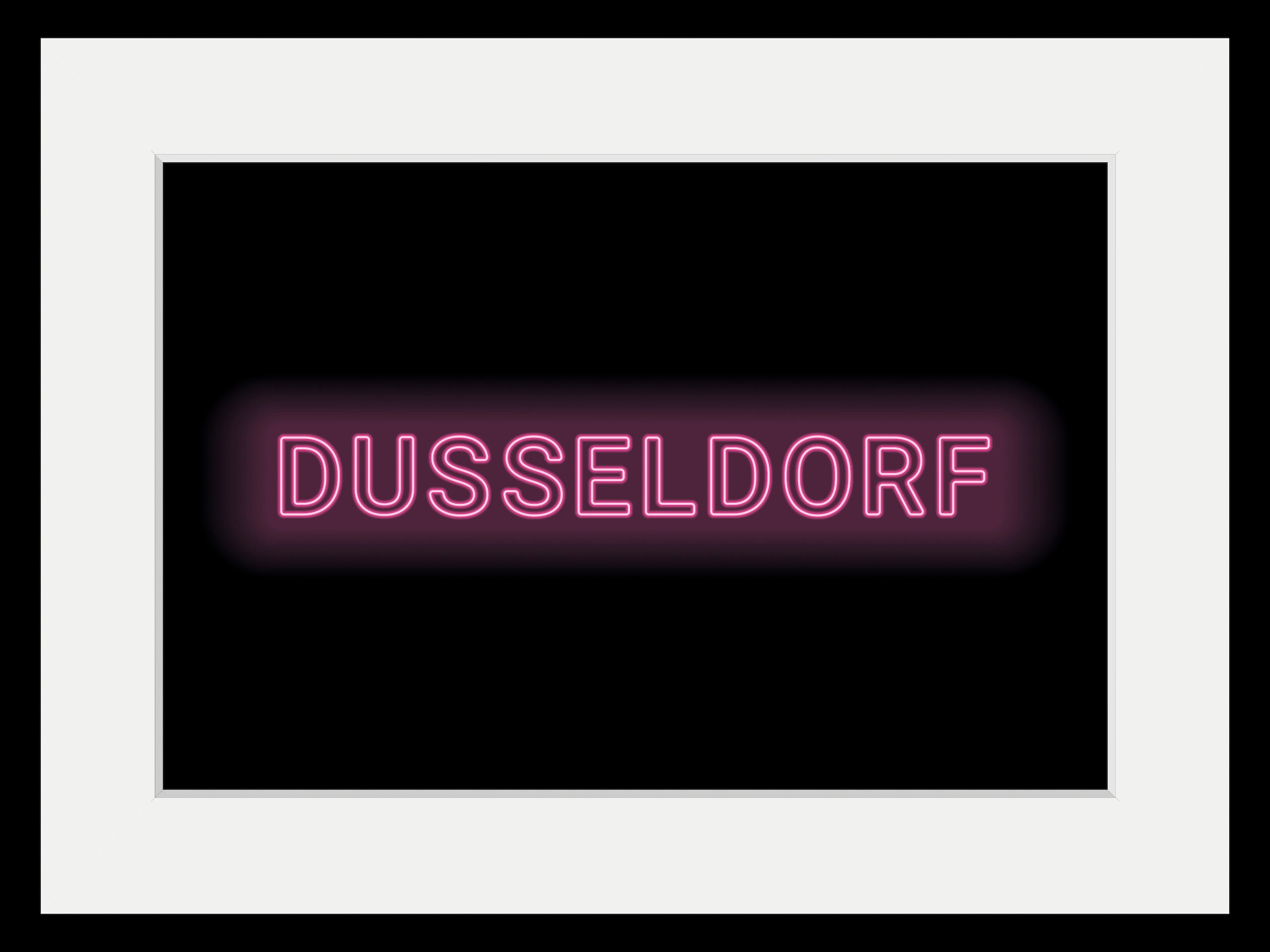 queence Bild "DÜSSELDORF LIGHTS", Städte-Schriftzug-Düsseldorf, (1 St.), HD günstig online kaufen