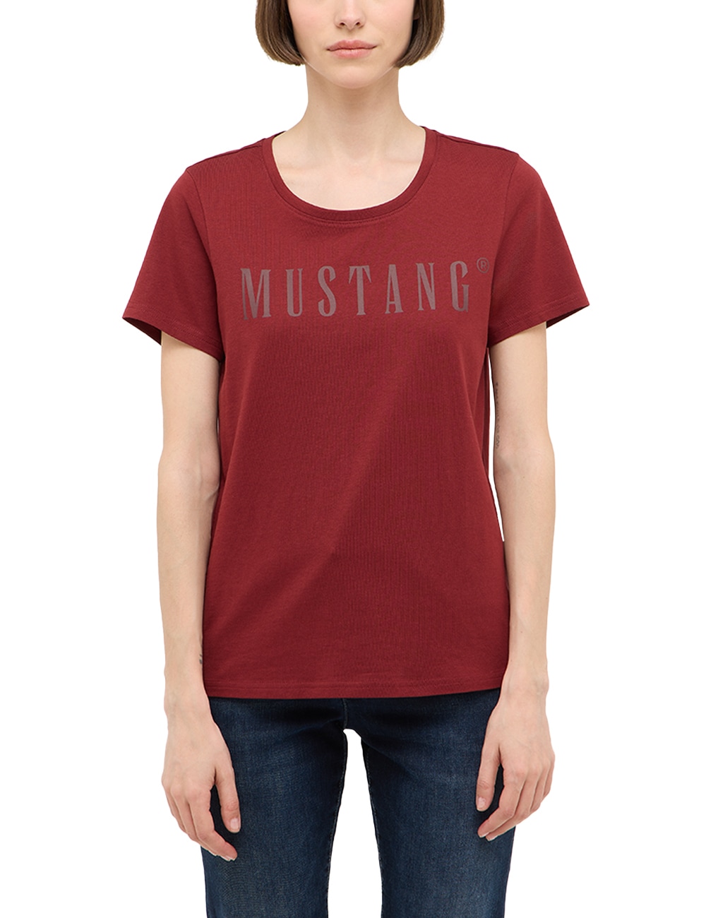 MUSTANG Kurzarmshirt "Damen Style Alma"