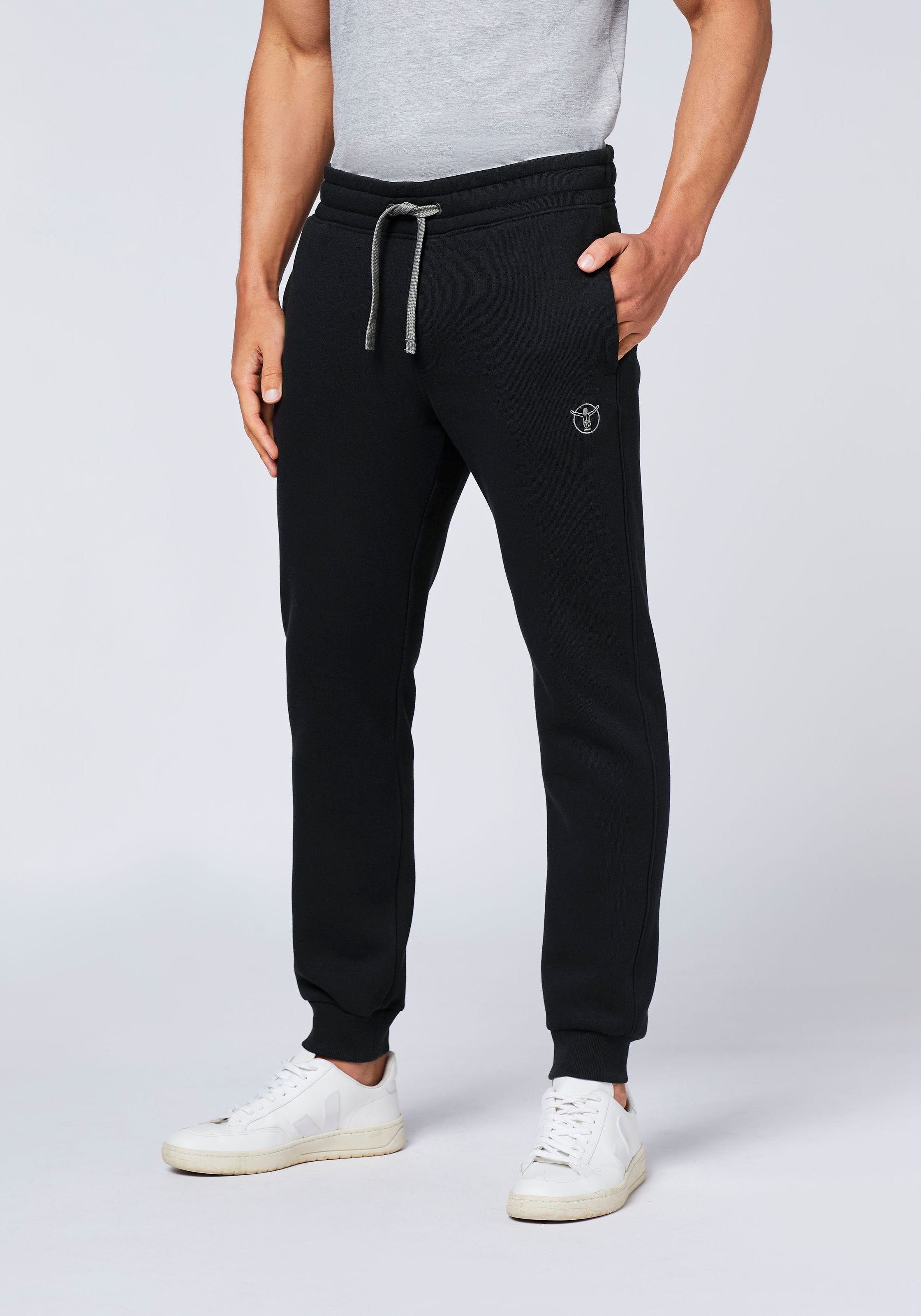 CHIEMSEE Herren Sweathoseschwarz beauty, Gr. L, 60% Baumwolle, 40% Polyester, Hosen