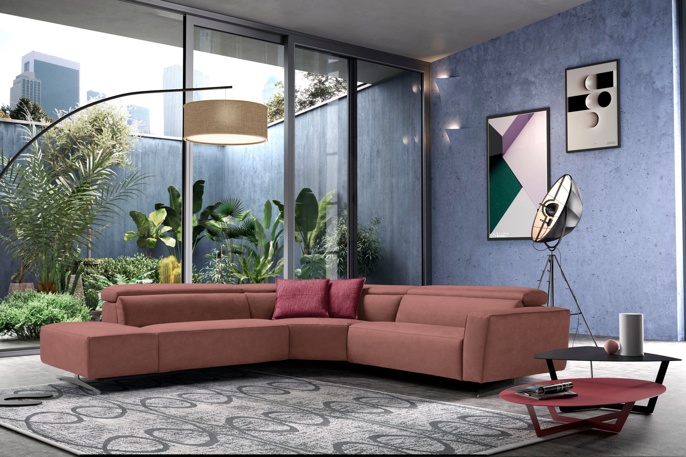Egoitaliano Ecksofa "Stefanie-e, Designsofa der Extraklasse, bequem mit hoh günstig online kaufen