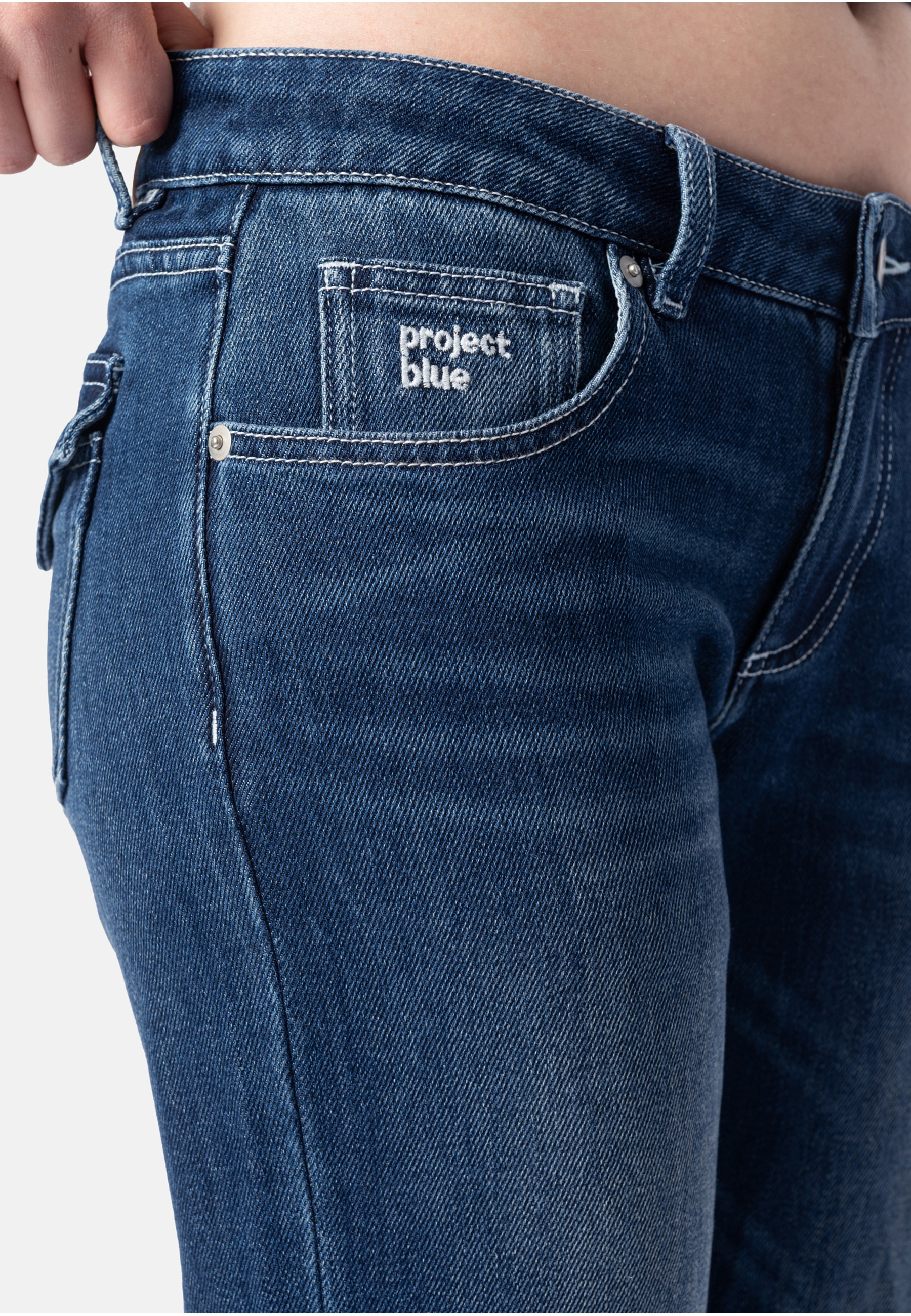 Project Blue Bootcut-Jeans »Project Blue LOW WAIST BOOTCUT«
