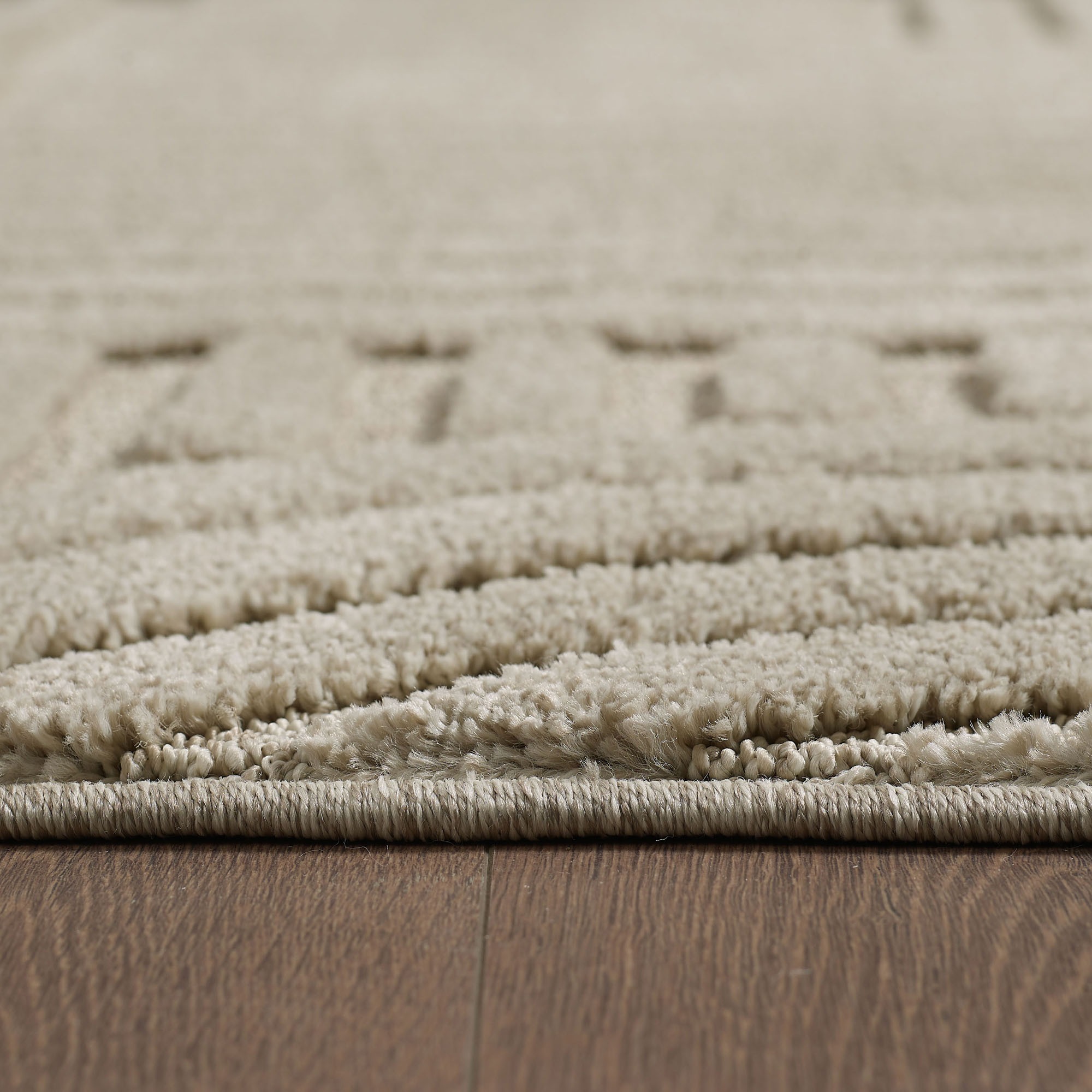 Designteppich AYYILDIZ TEPPICHE "ART 1121 Boho Design", beige, H:20mm Ø:120cm, Polypropylen, Teppiche, auch in eckig, 3D Optik, Boho, skandinavisch, weich, Wohnzimmer 2