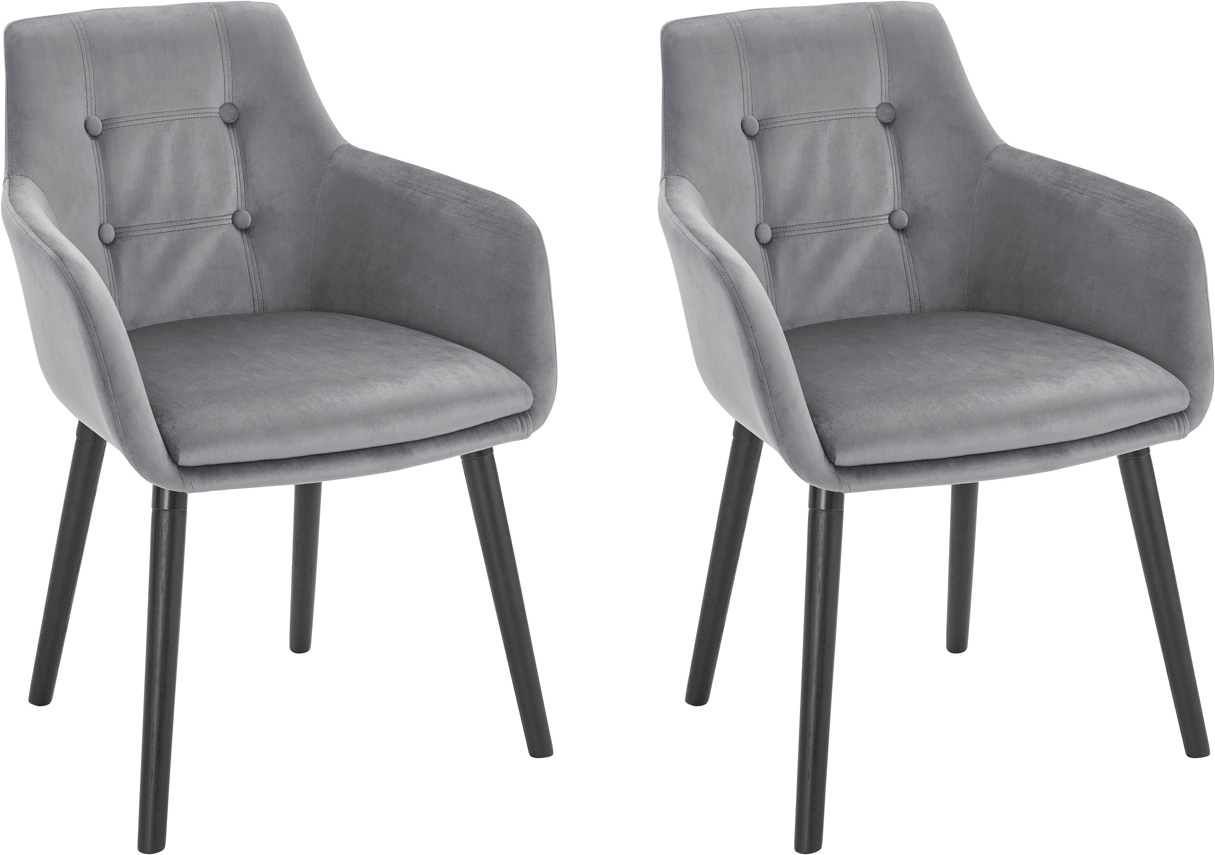 OTTO home "Bradford" (Set) 2 Stk.(1 oder 2 Stück), Bezug in Samtsoff, Geste günstig online kaufen