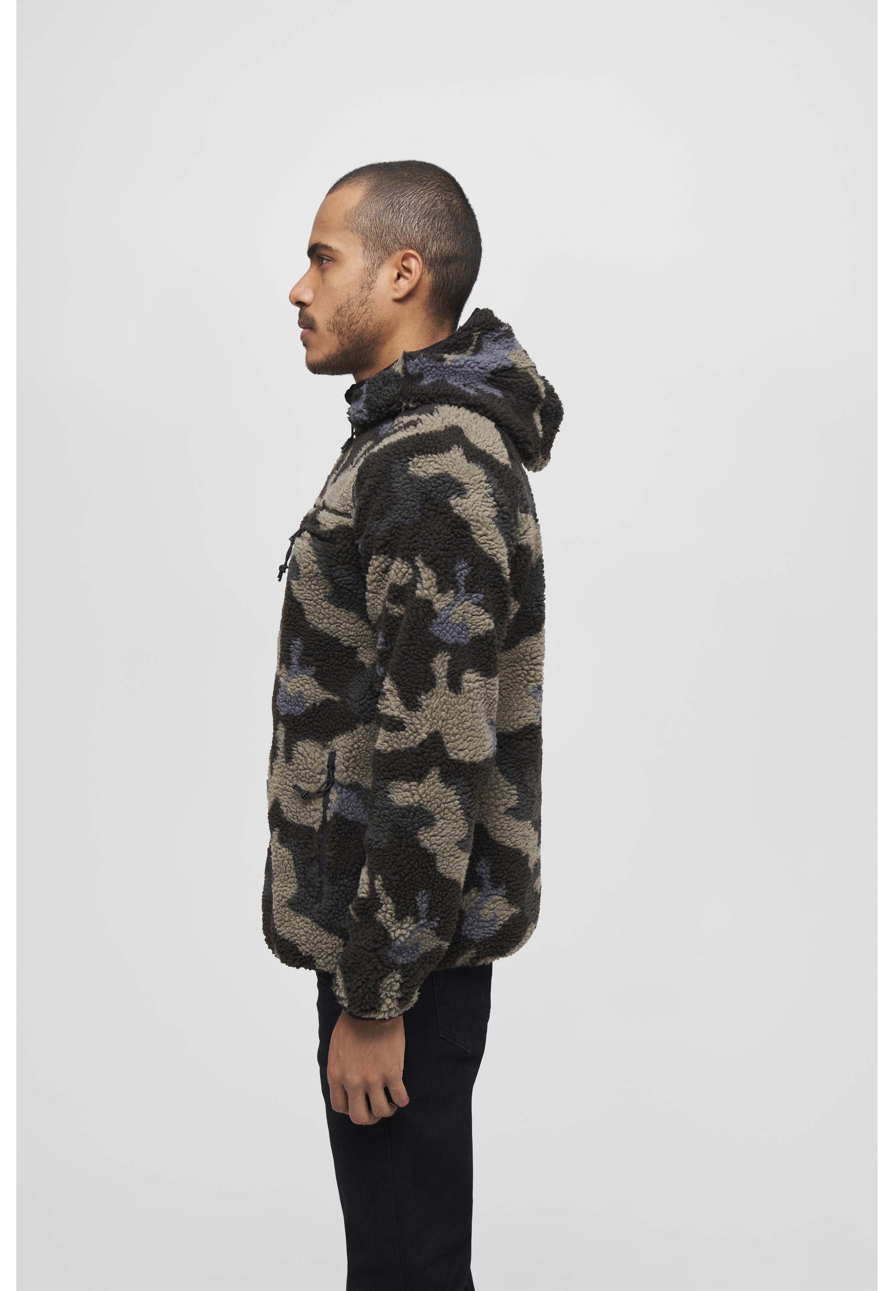 Thumbnail - Brandit Anorak "Brandit Herren Teddyfleece Worker Jacket" 1 Stk. tlg. mit Kapuze