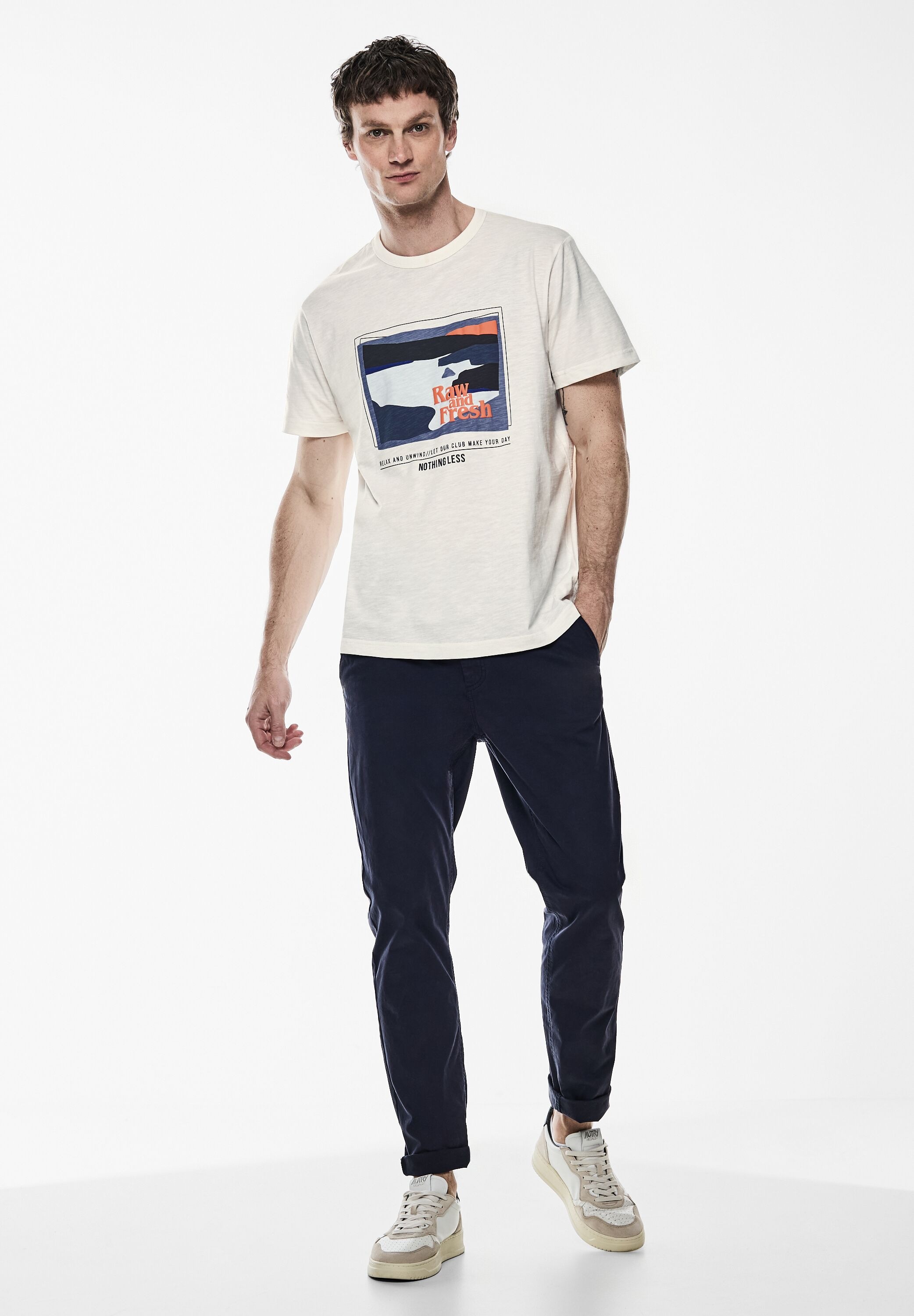 Thumbnail - STREET ONE MEN T-Shirt, aus reiner Baumwolle